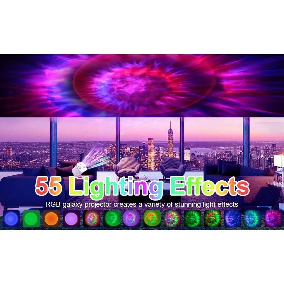 Proyector de Estrellas Galaxy MuliVid con 55 Modos de Luz