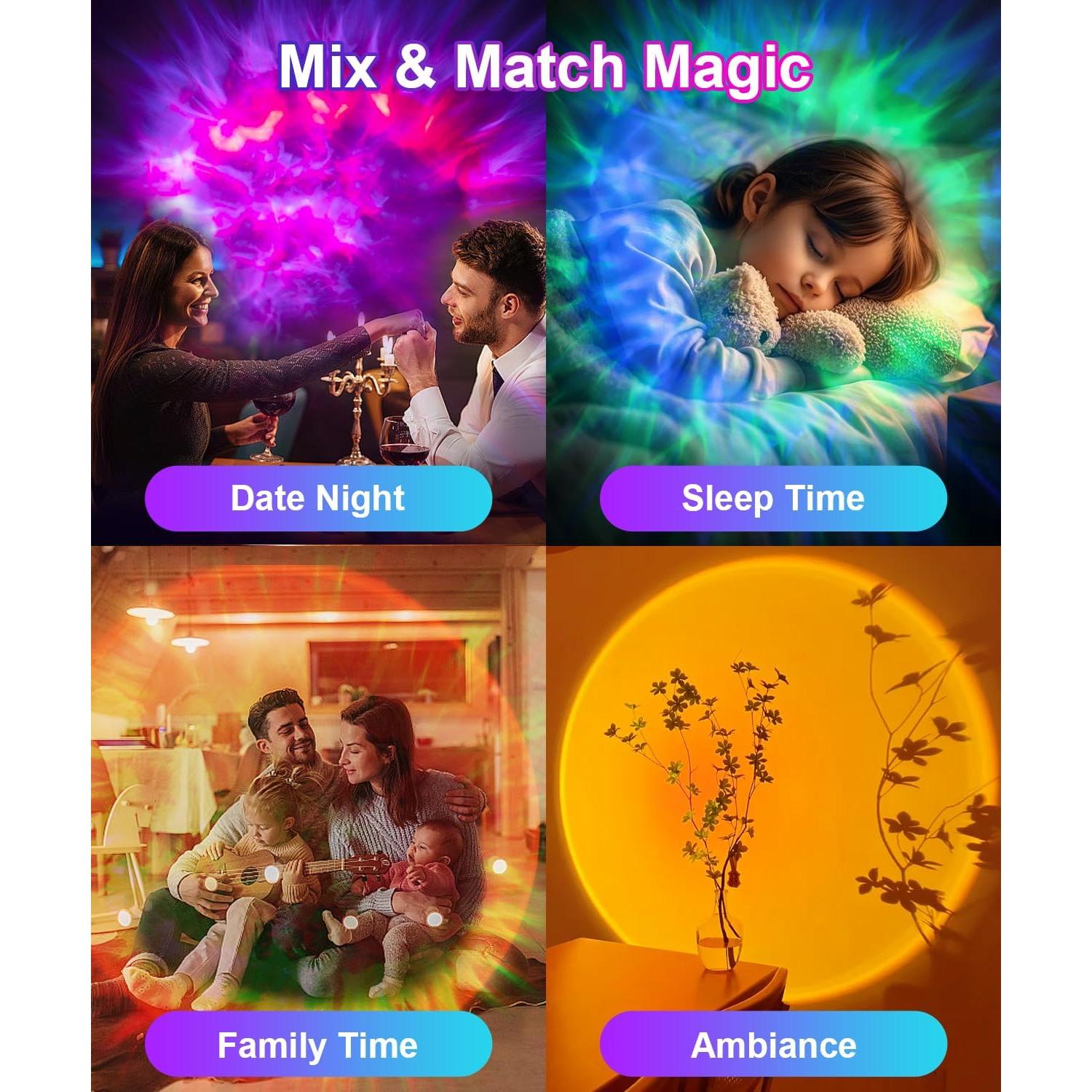 Proyector de Estrellas Galaxy MuliVid con 55 Modos de Luz