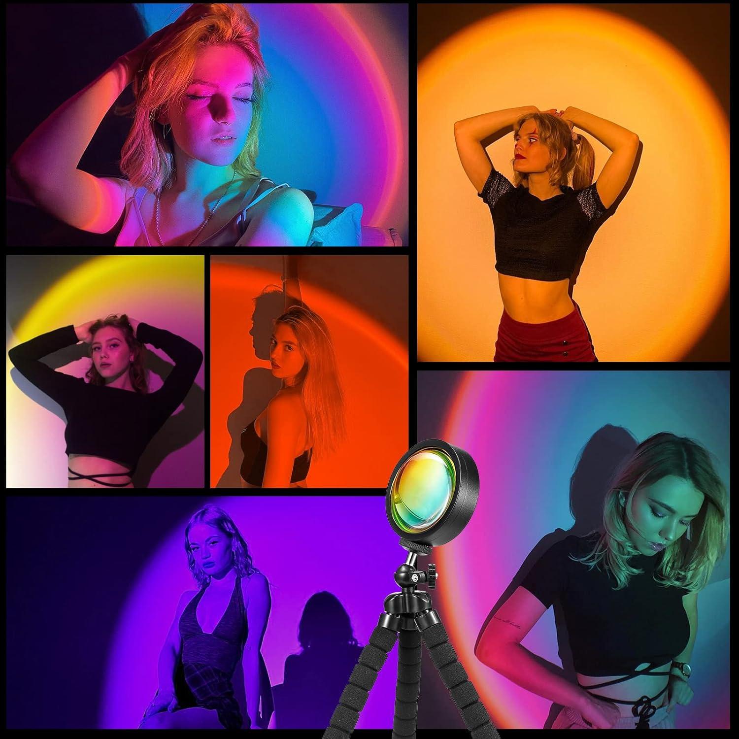 Proyector de Luz de Atardecer HugoMova con Control APP y Remoto