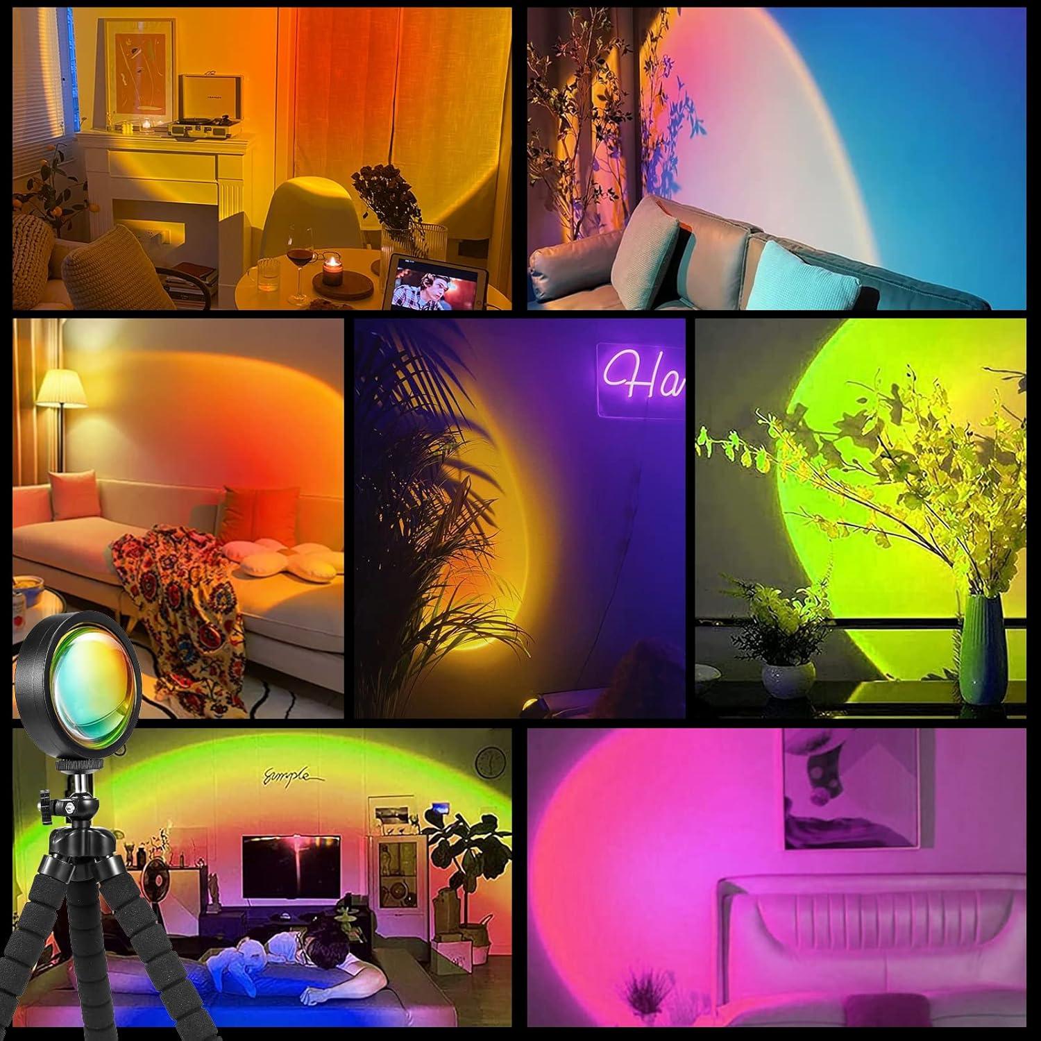 Proyector de Luz de Atardecer HugoMova con Control APP y Remoto