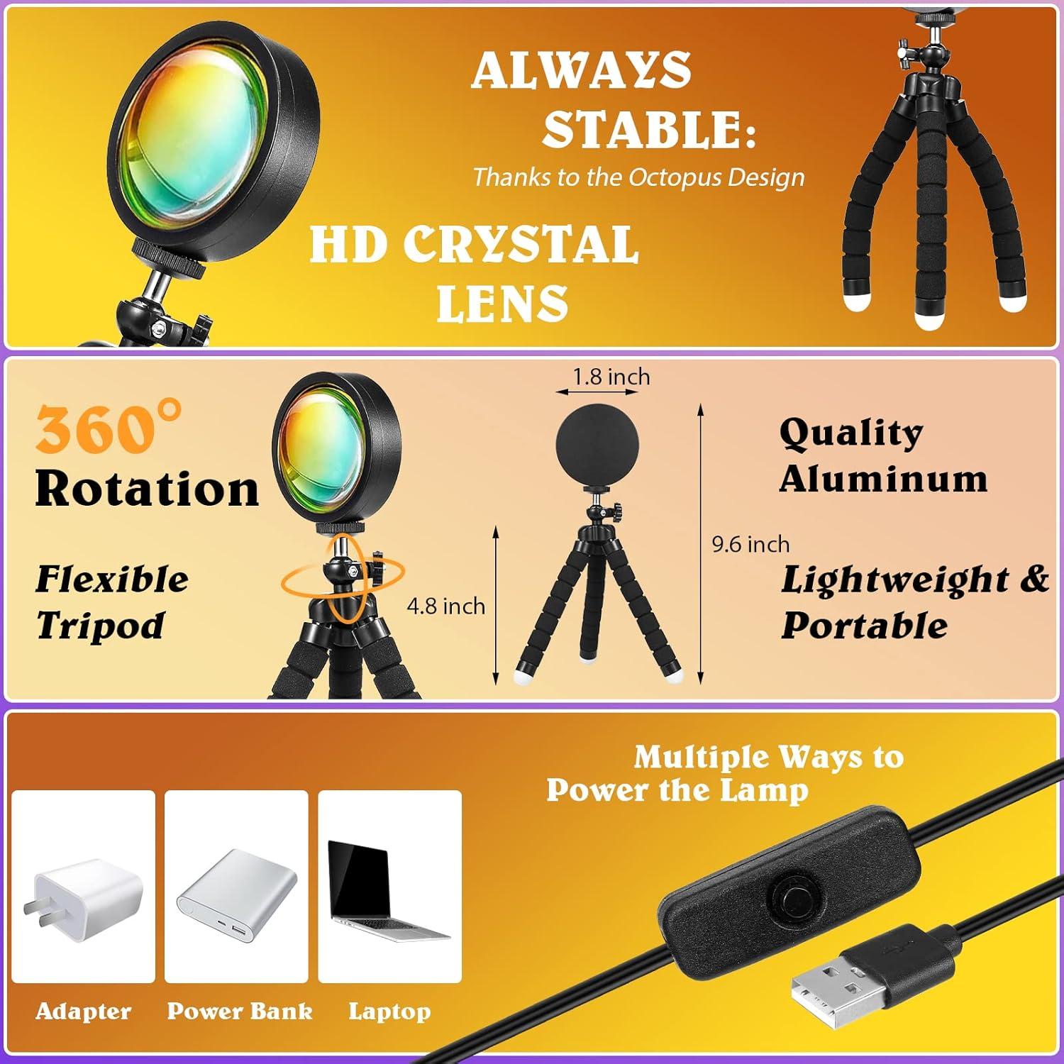 Proyector de Luz de Atardecer HugoMova con Control APP y Remoto