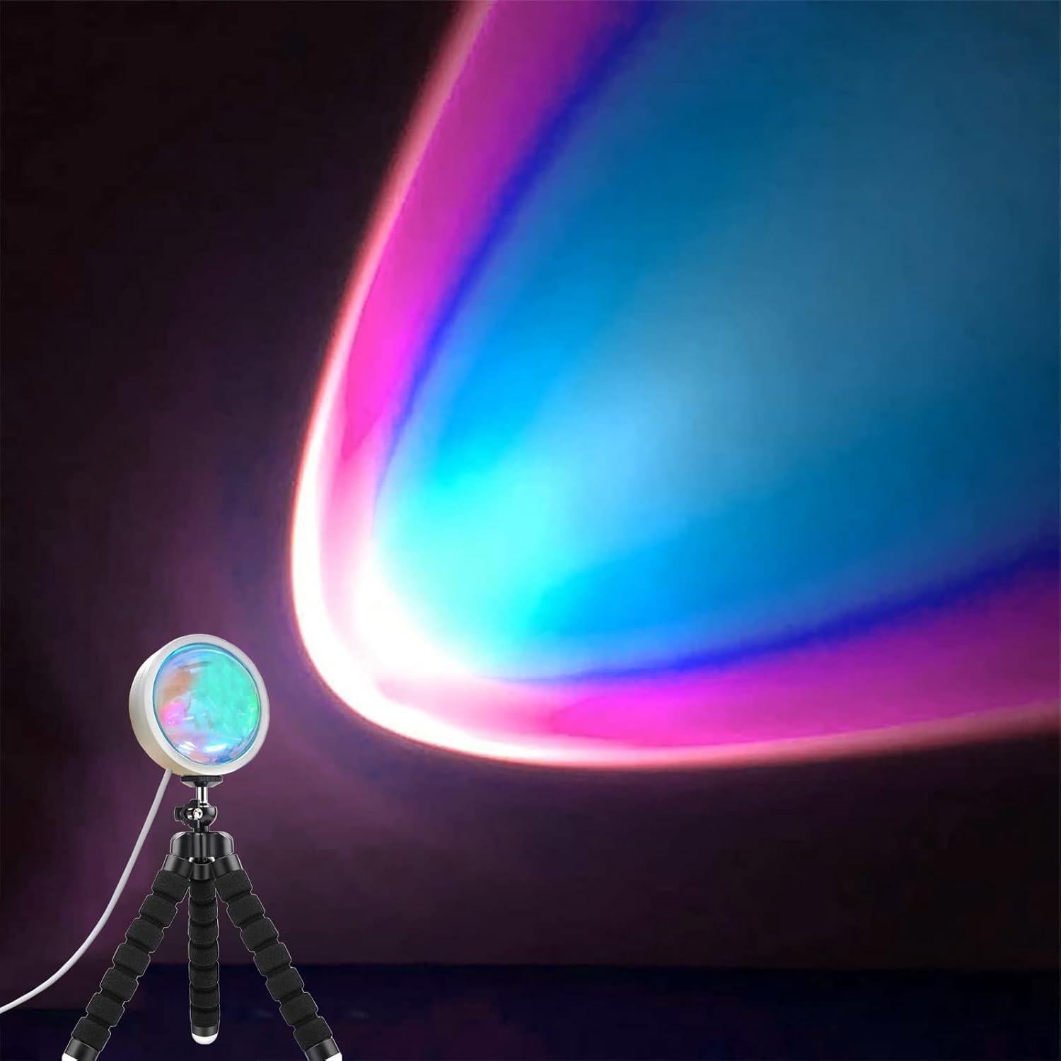 Proyector de Luz de Atardecer LED 10W con Trípode 360°