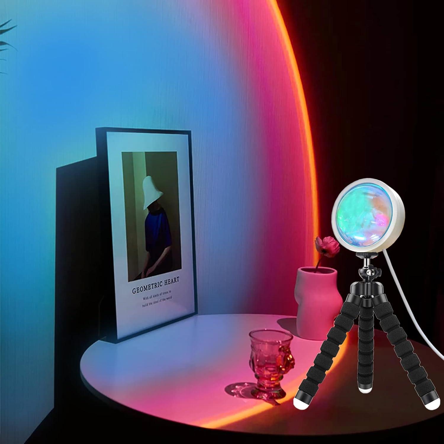Proyector de Luz de Atardecer LED 10W con Trípode 360°