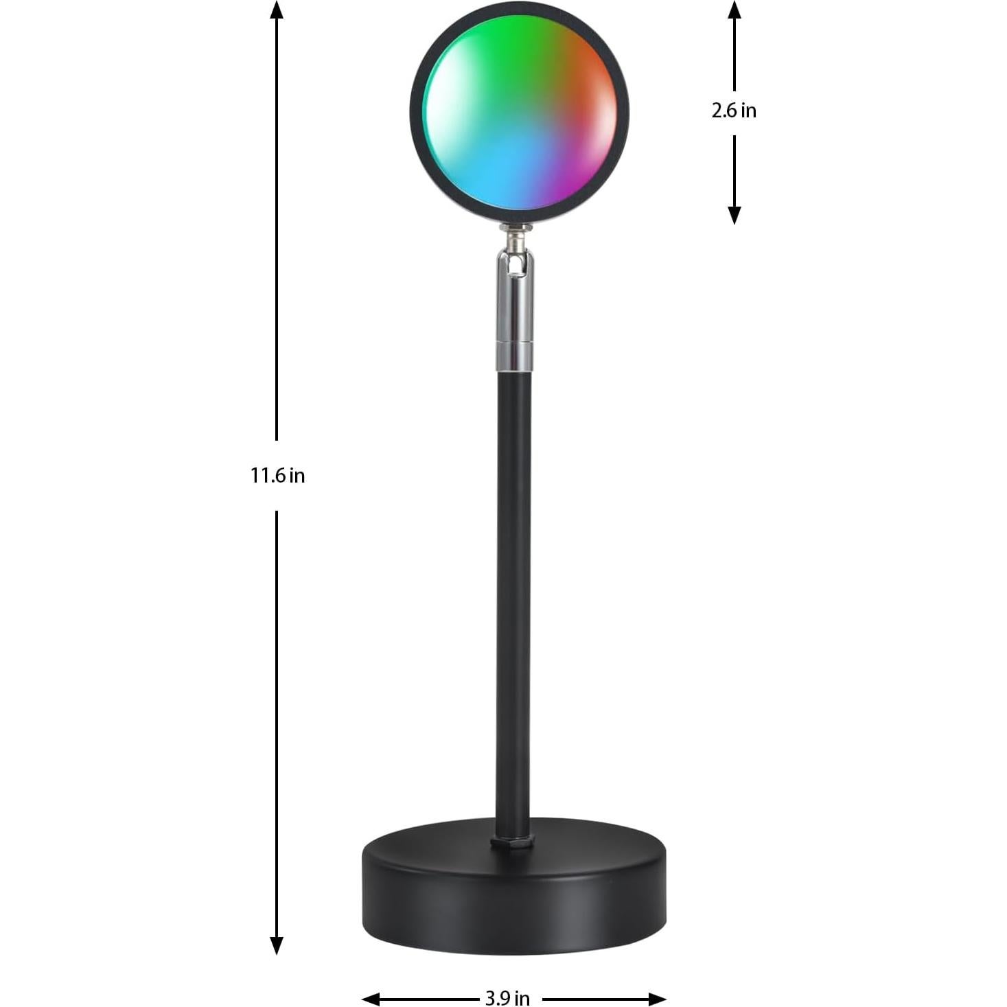 Proyector de Luz del Atardecer VividEdgeTech 20cm LED Ajustable