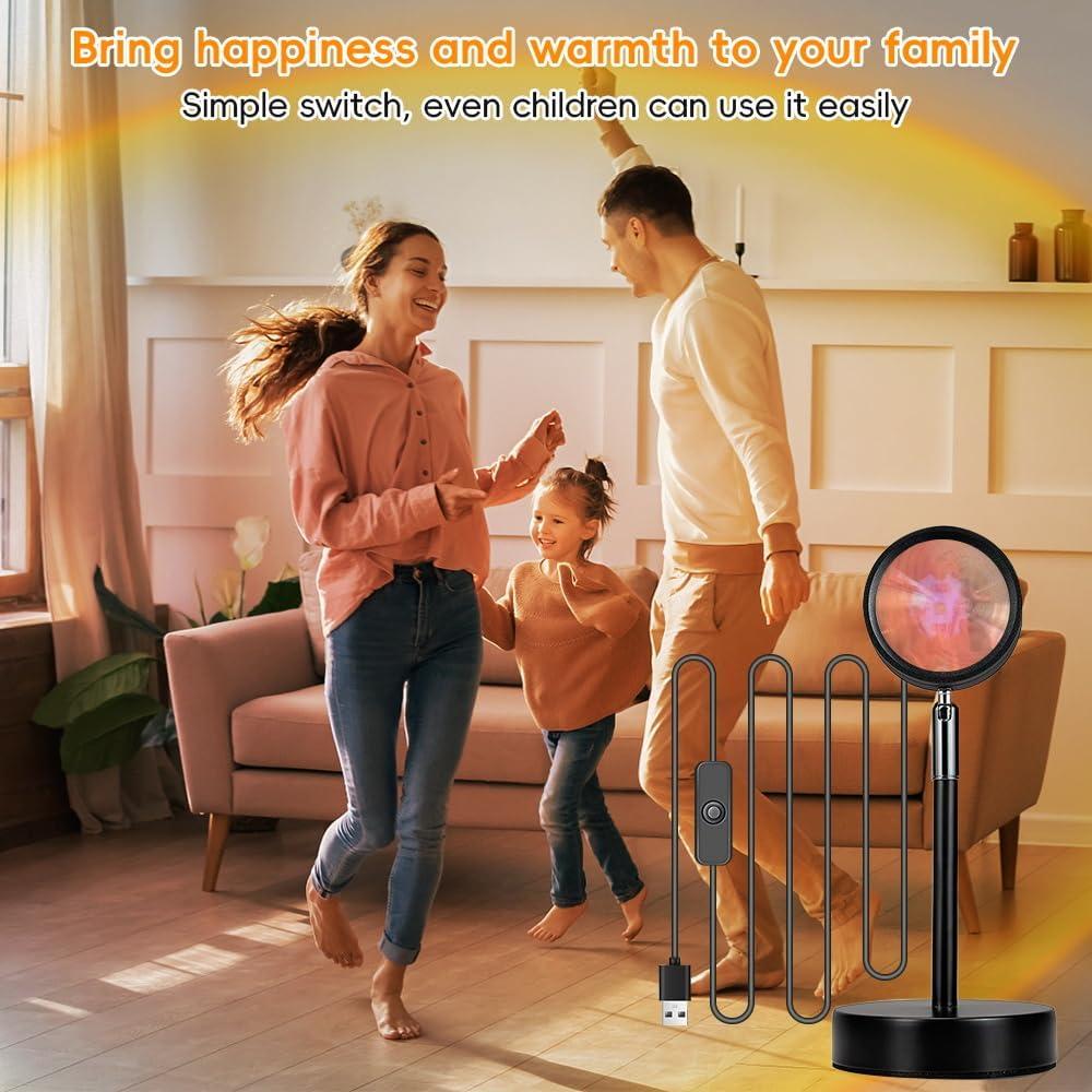 Lámpara de Proyección de Atardecer Jensense ELSA-USB LED 180°