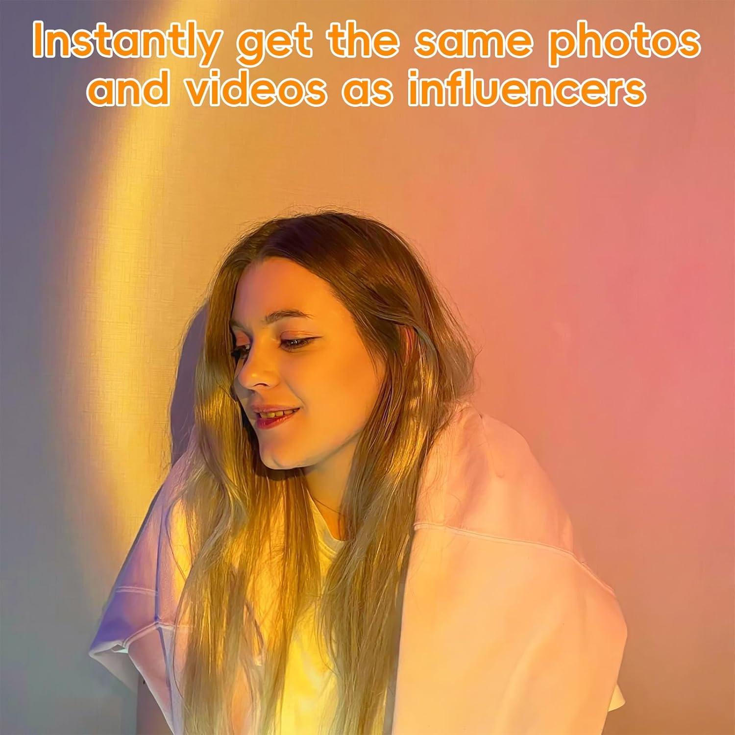 Lámpara de Proyección de Atardecer Jensense ELSA-USB LED 180°