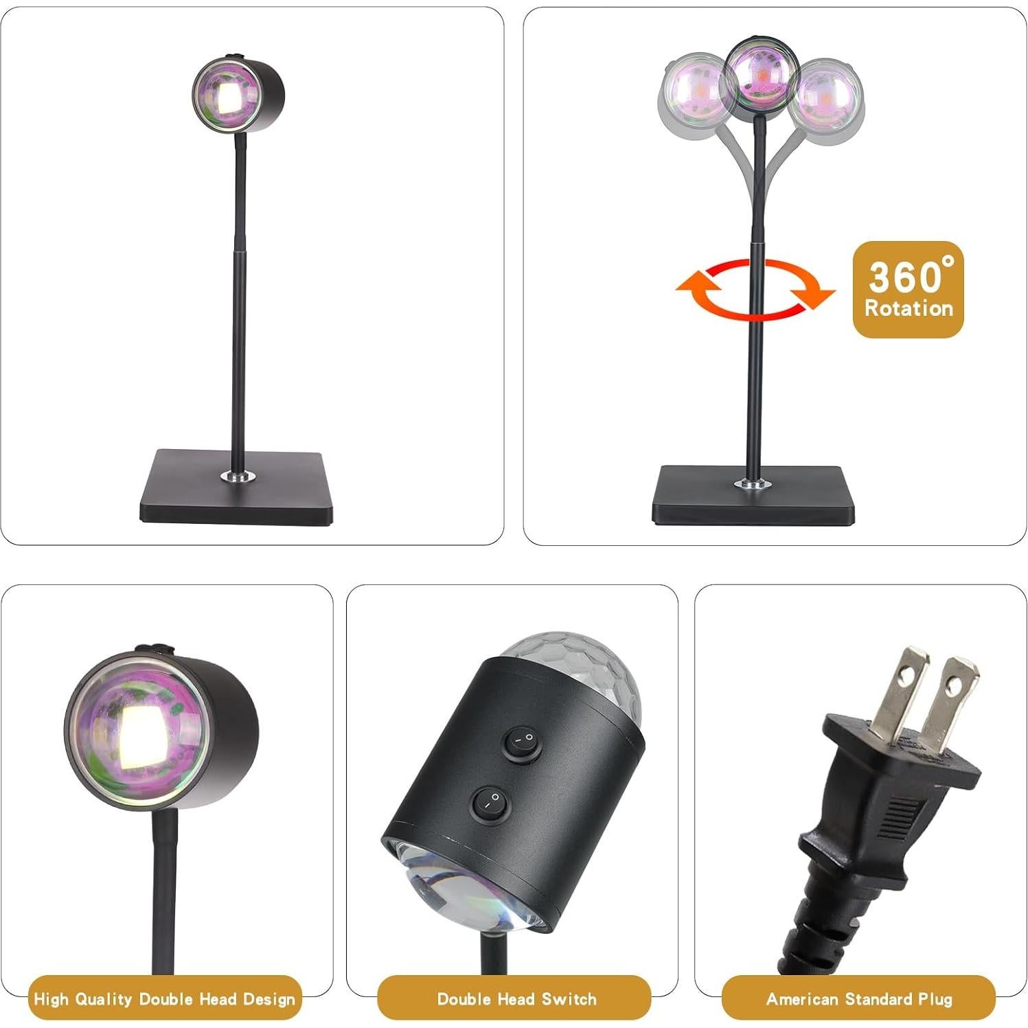 Lámpara de Proyección LED Suanti ZX-D-02 16 Colores 720°