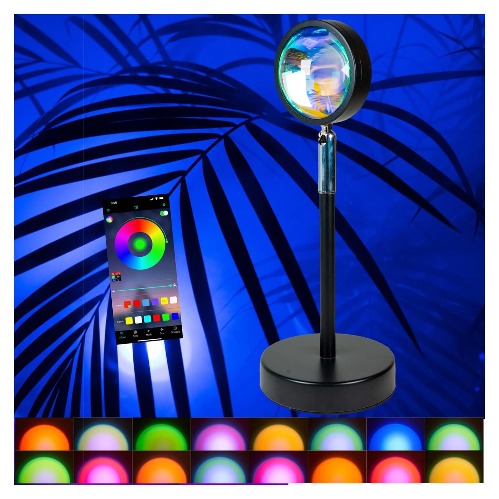 Lámpara de Atardecer Onveta Lighting con Control APP - 16 Colores