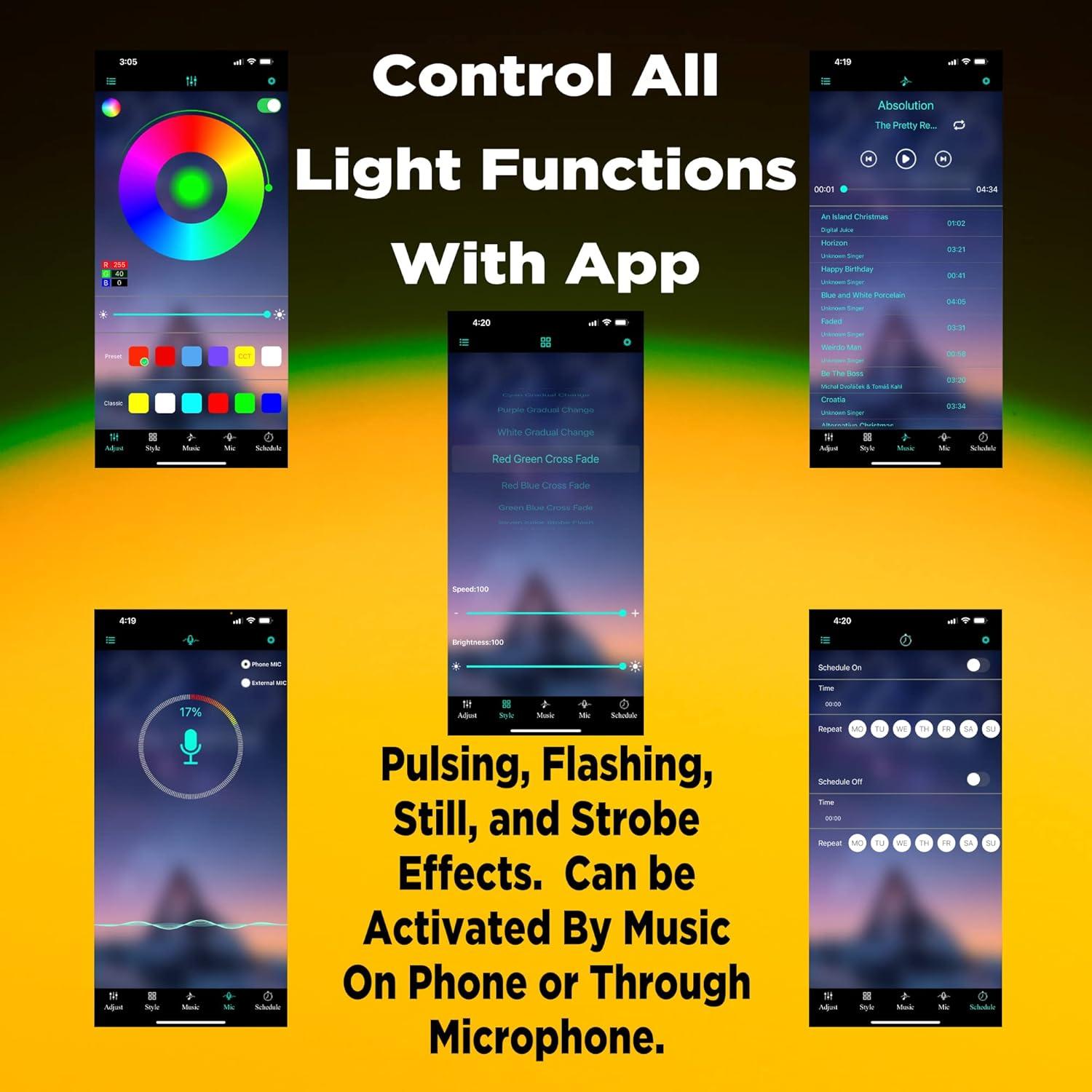 Lámpara de Atardecer Onveta Lighting con Control APP - 16 Colores