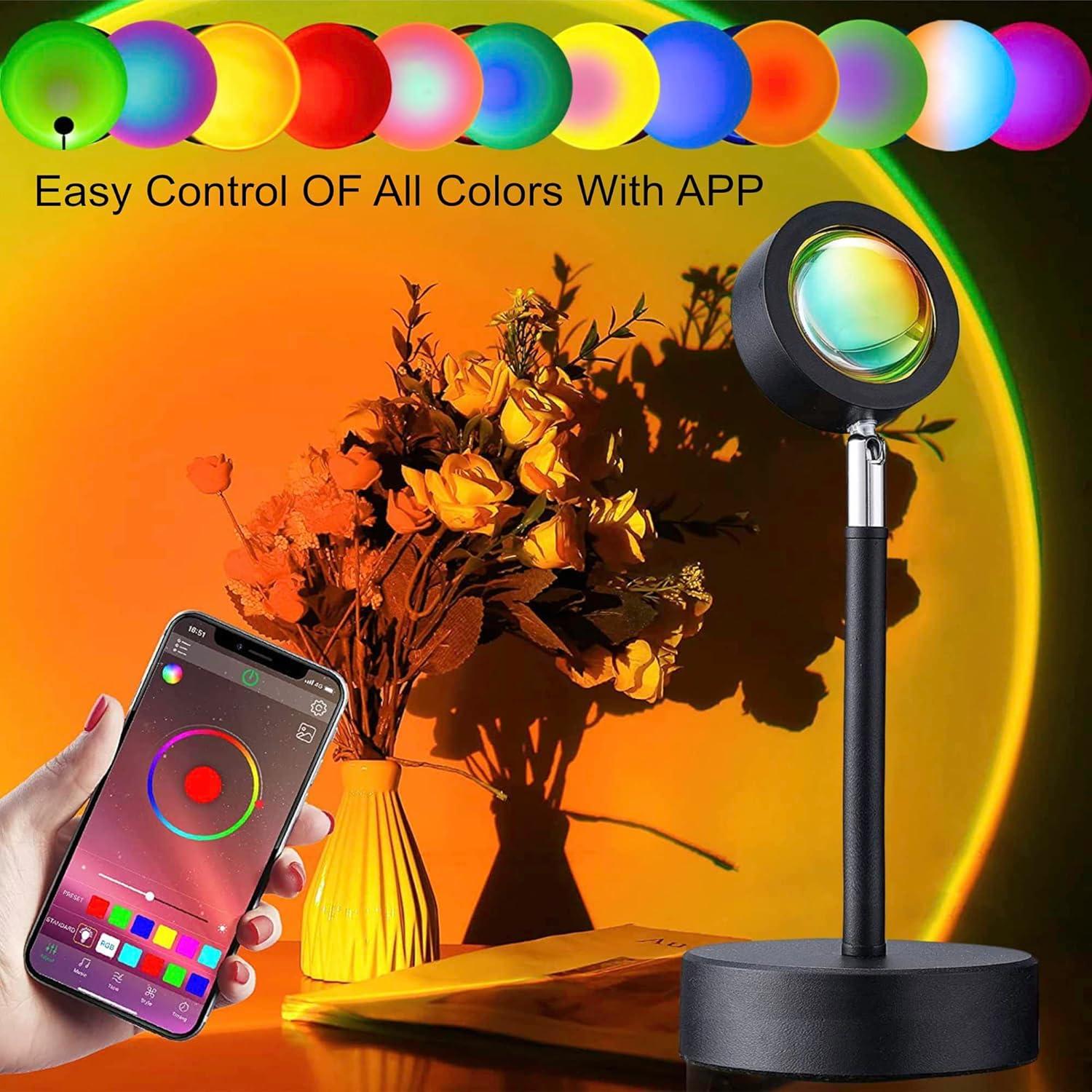 Lámpara de Atardecer Onveta Lighting con Control APP - 16 Colores