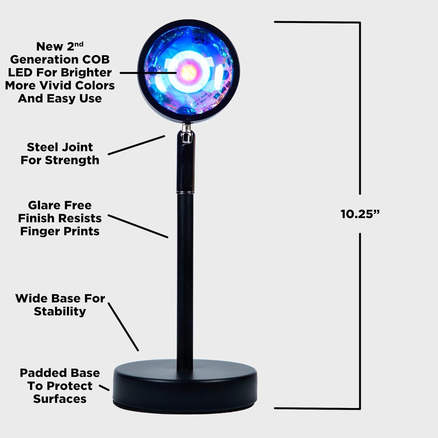 Lámpara de Atardecer Onveta Lighting con Control APP - 16 Colores