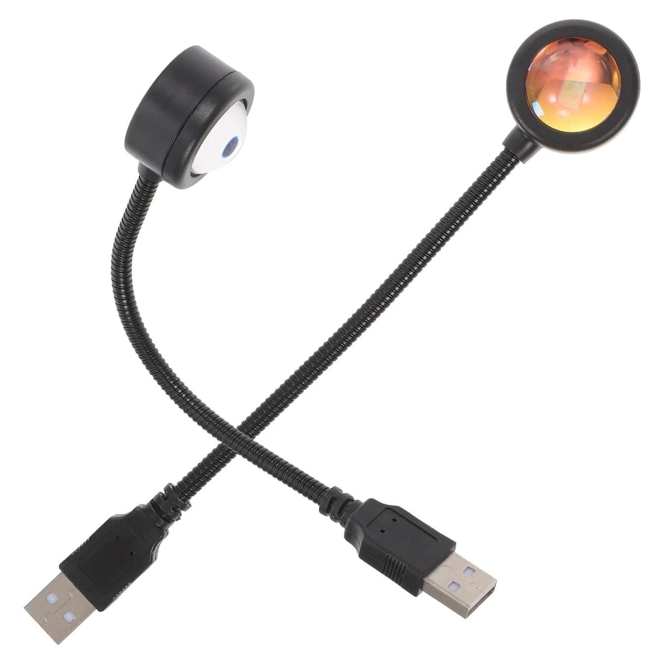 Lámpara de Proyección de Atardecer LED CHILDWEET 2 Pcs USB