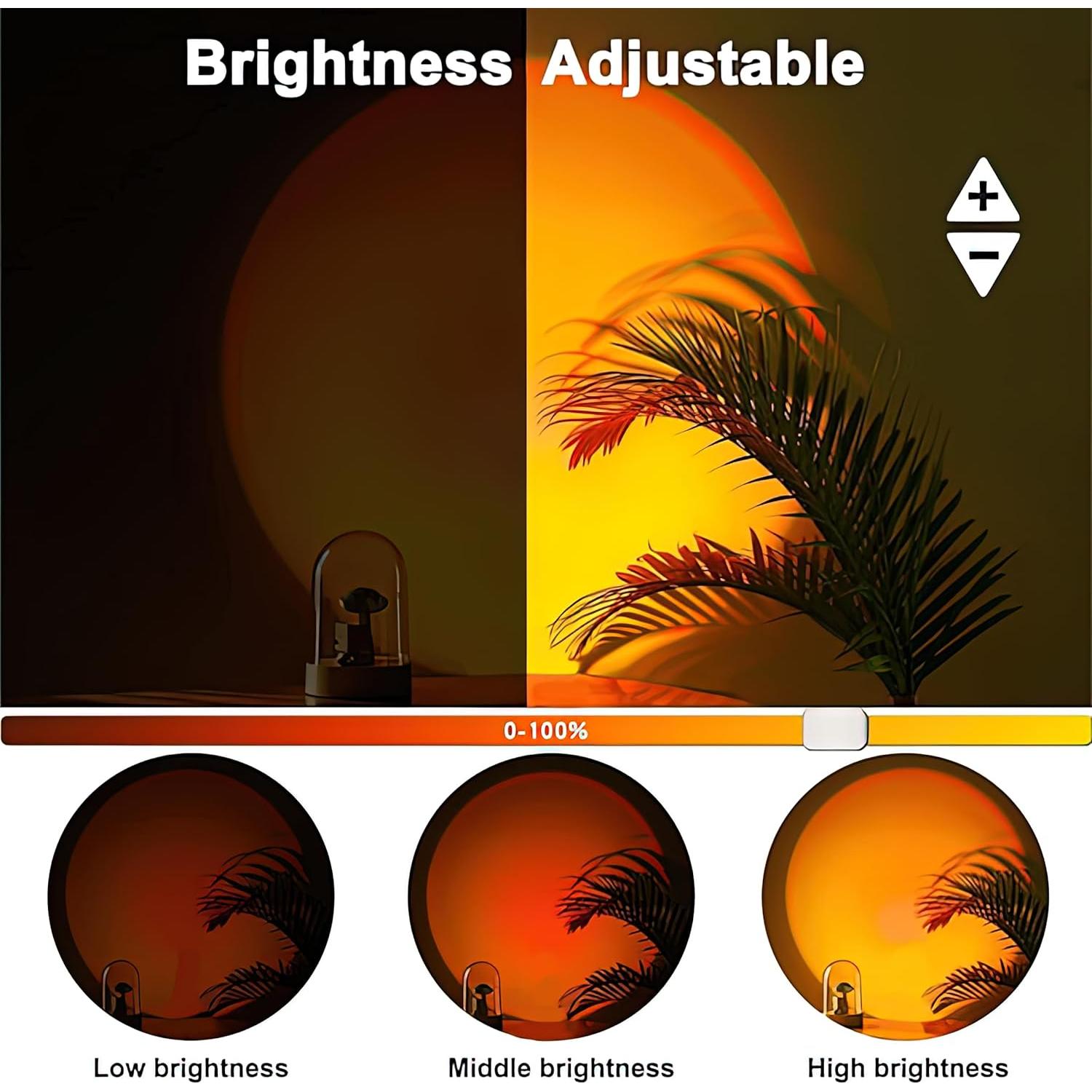 Lámpara de Atardecer LED JIMEI SUNLAMP-P 10x10x15cm RGB