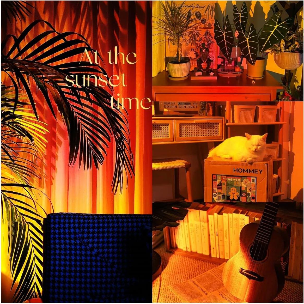 Lámpara de Atardecer LED JIMEI SUNLAMP-P 10x10x15cm RGB