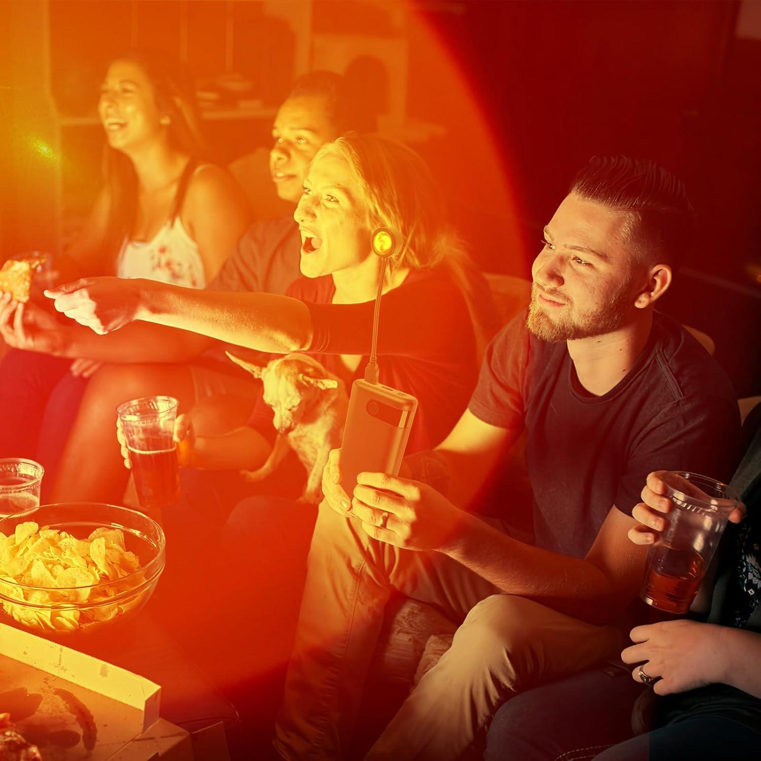 Luz Nocturna Proyector de Atardecer Alipis USB 13 Modos