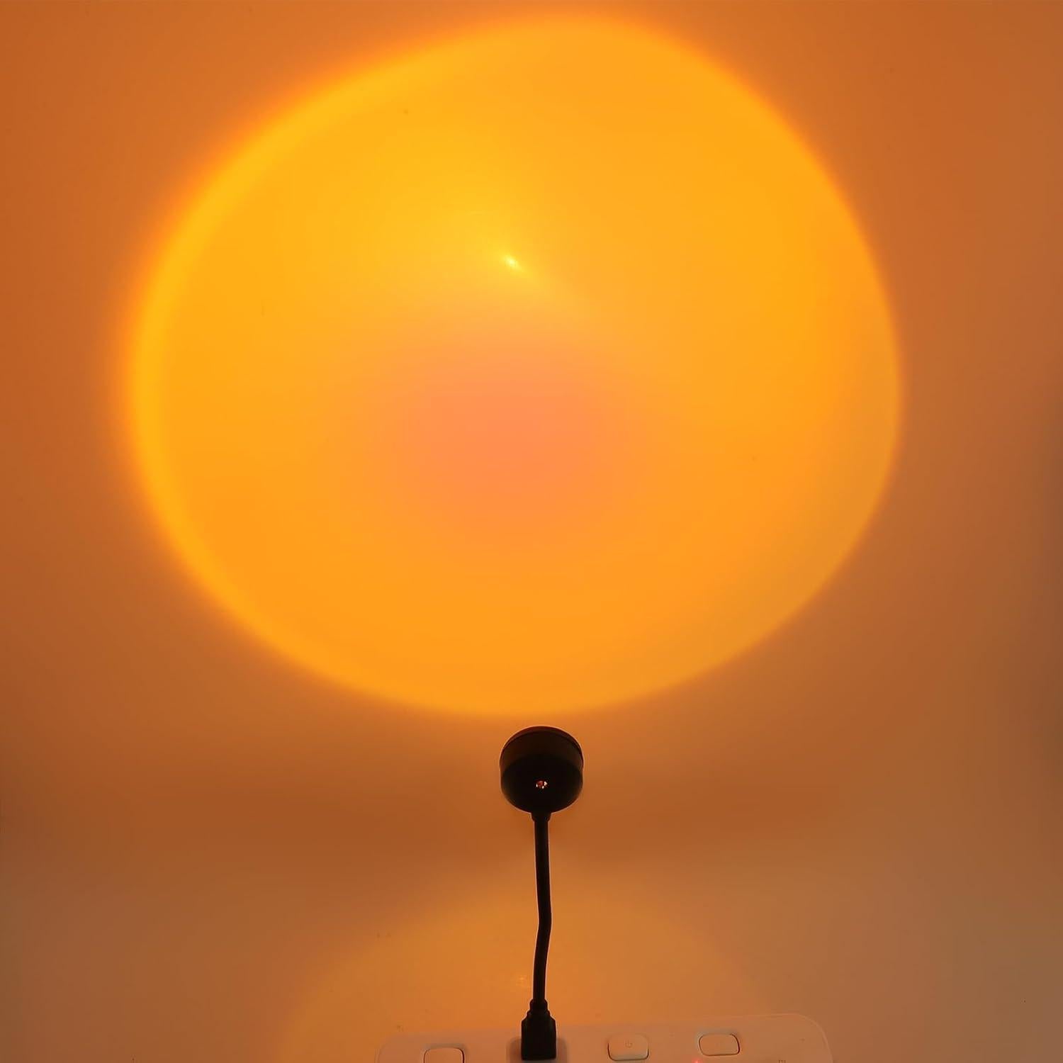 Luz Nocturna Proyector de Atardecer Alipis USB 13 Modos