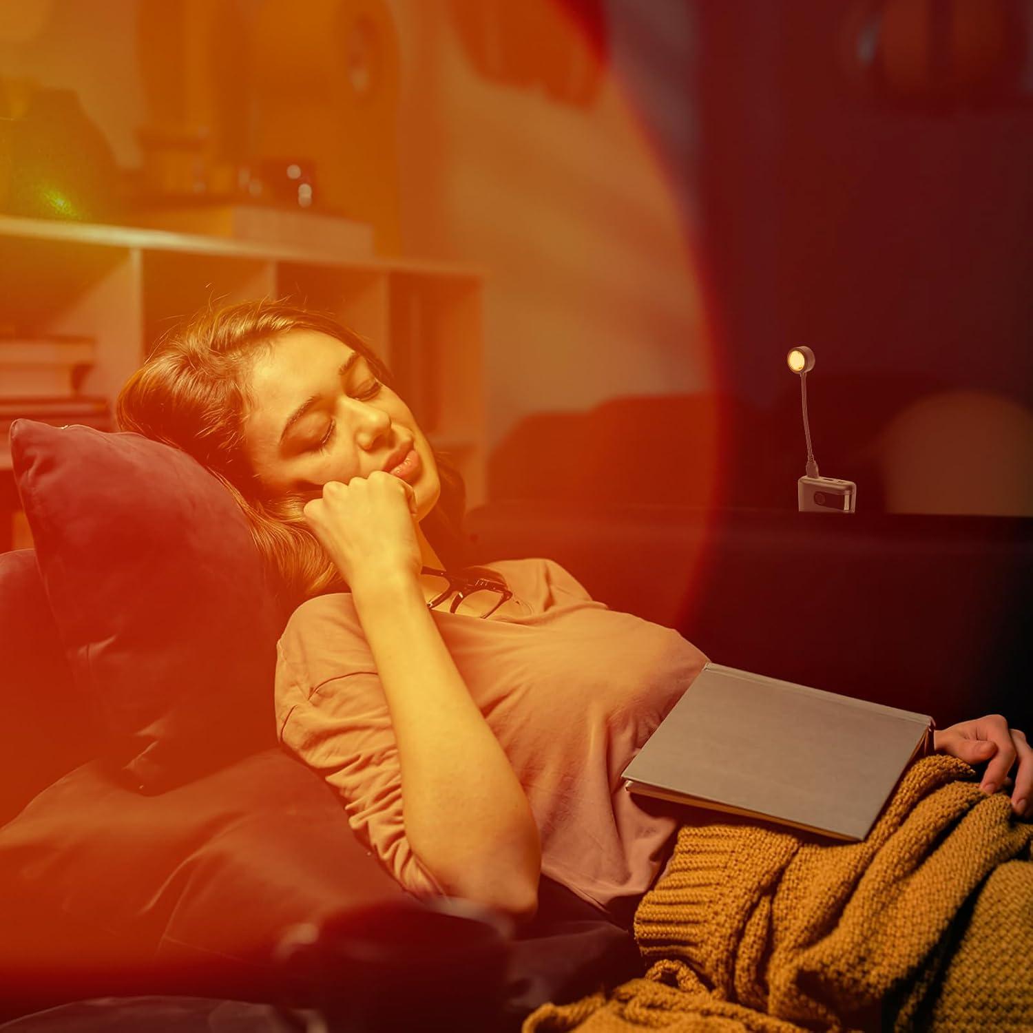 Luz Nocturna Proyector de Atardecer Alipis USB 13 Modos