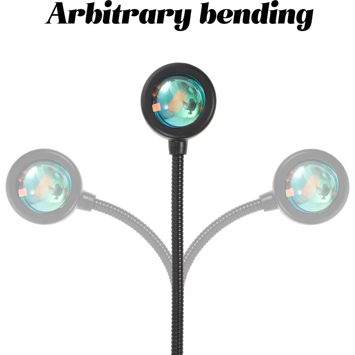 Luz Nocturna Proyector de Atardecer Alipis USB 13 Modos