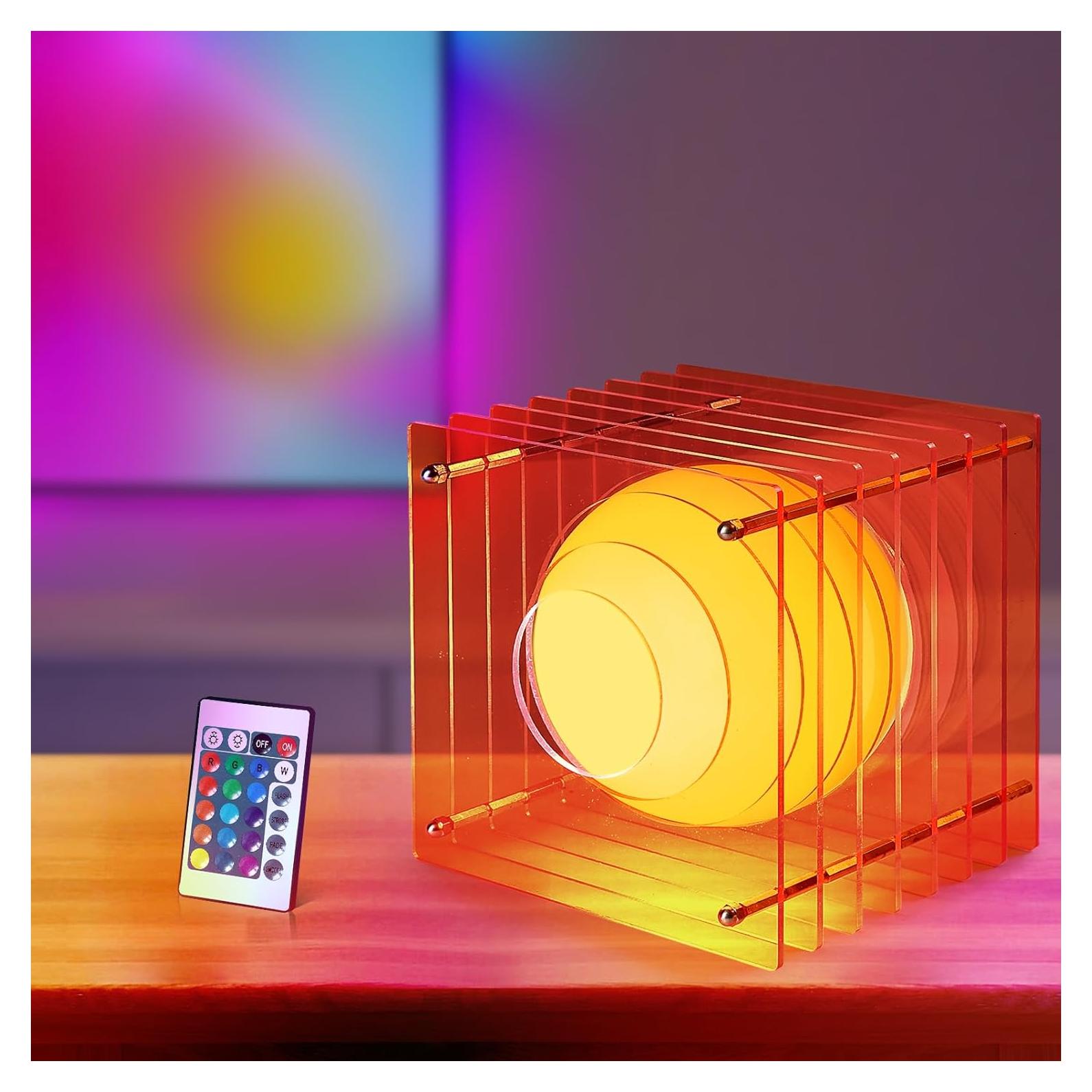 Luz de Atardecer LED 15.24 cm Amarilla - 16 Colores - Decoración