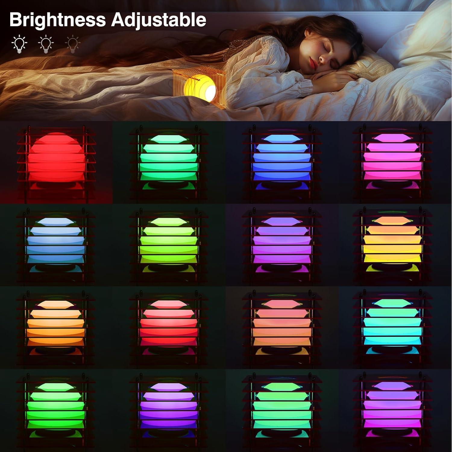 Luz de Atardecer LED 15.24 cm Amarilla - 16 Colores - Decoración