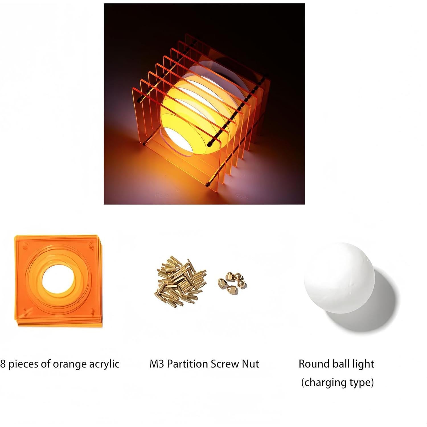 Luz de Atardecer LED 15.24 cm Amarilla - 16 Colores - Decoración