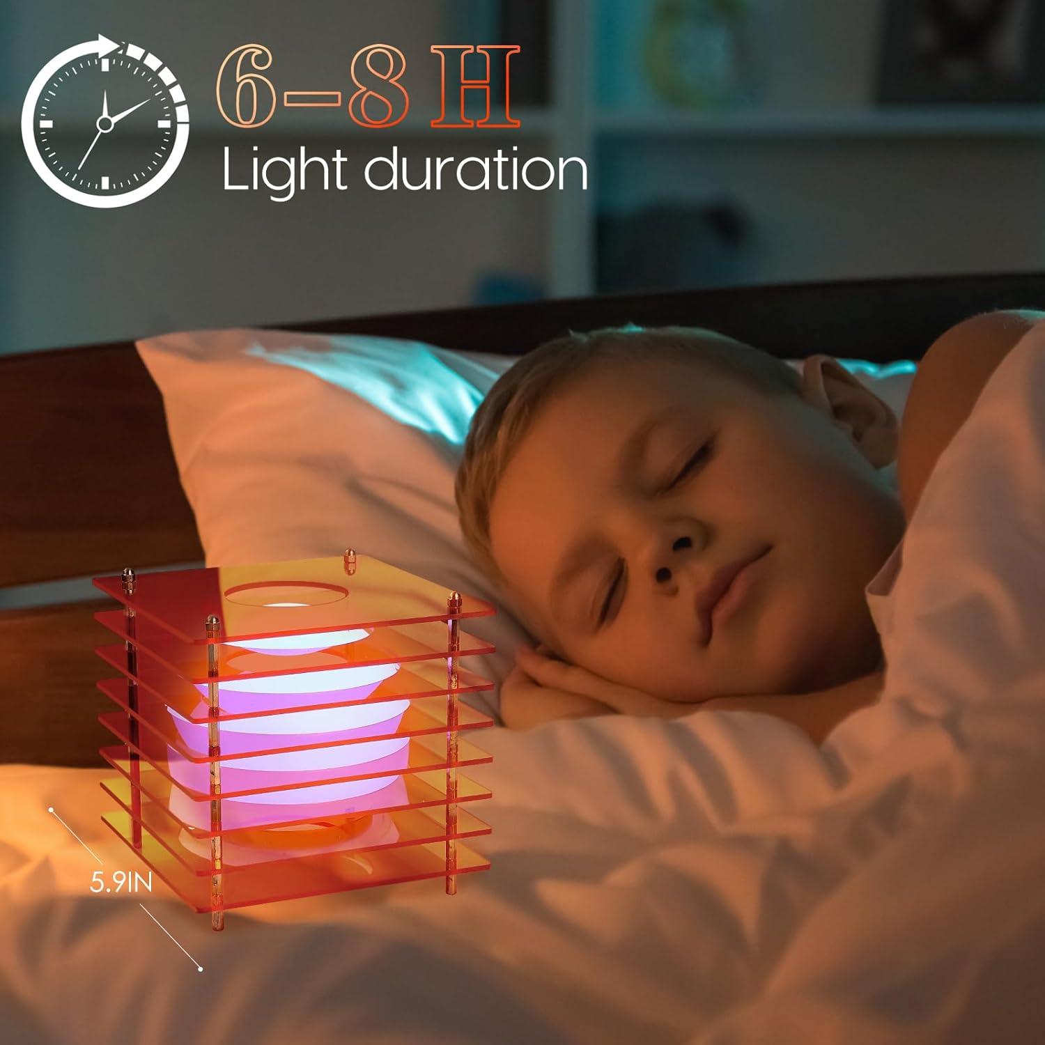 Luz de Atardecer LED 15.24 cm Amarilla - 16 Colores - Decoración