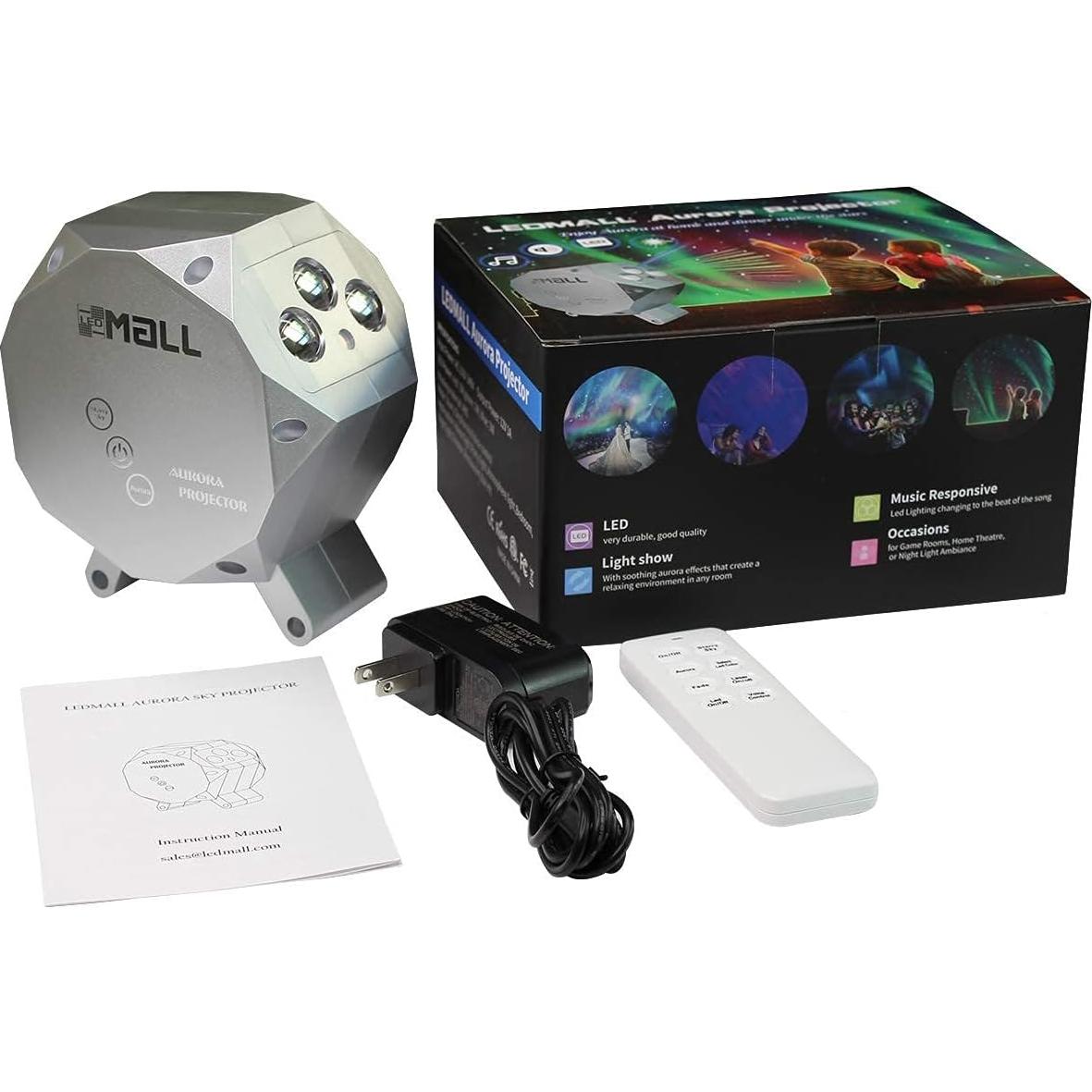 Proyector LED RGB con Altavoz Bluetooth LEDMALL X-40P