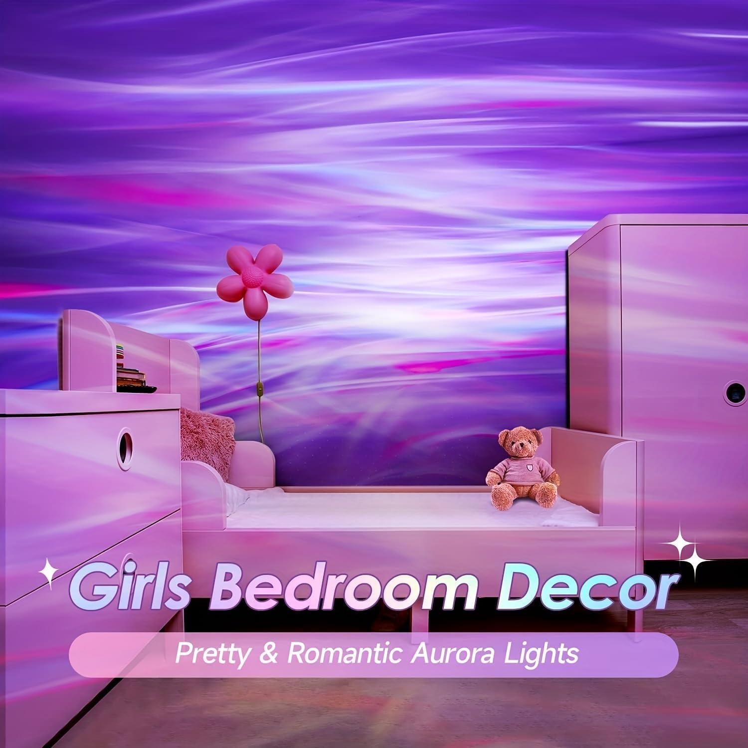 Proyector de Luz Aurora LED con Control Remoto - 10.4x9.4 cm