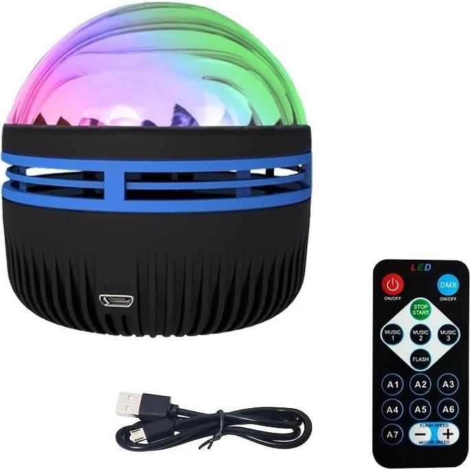 Proyector de Luz Aurora LED con Control Remoto - 10.4x9.4 cm