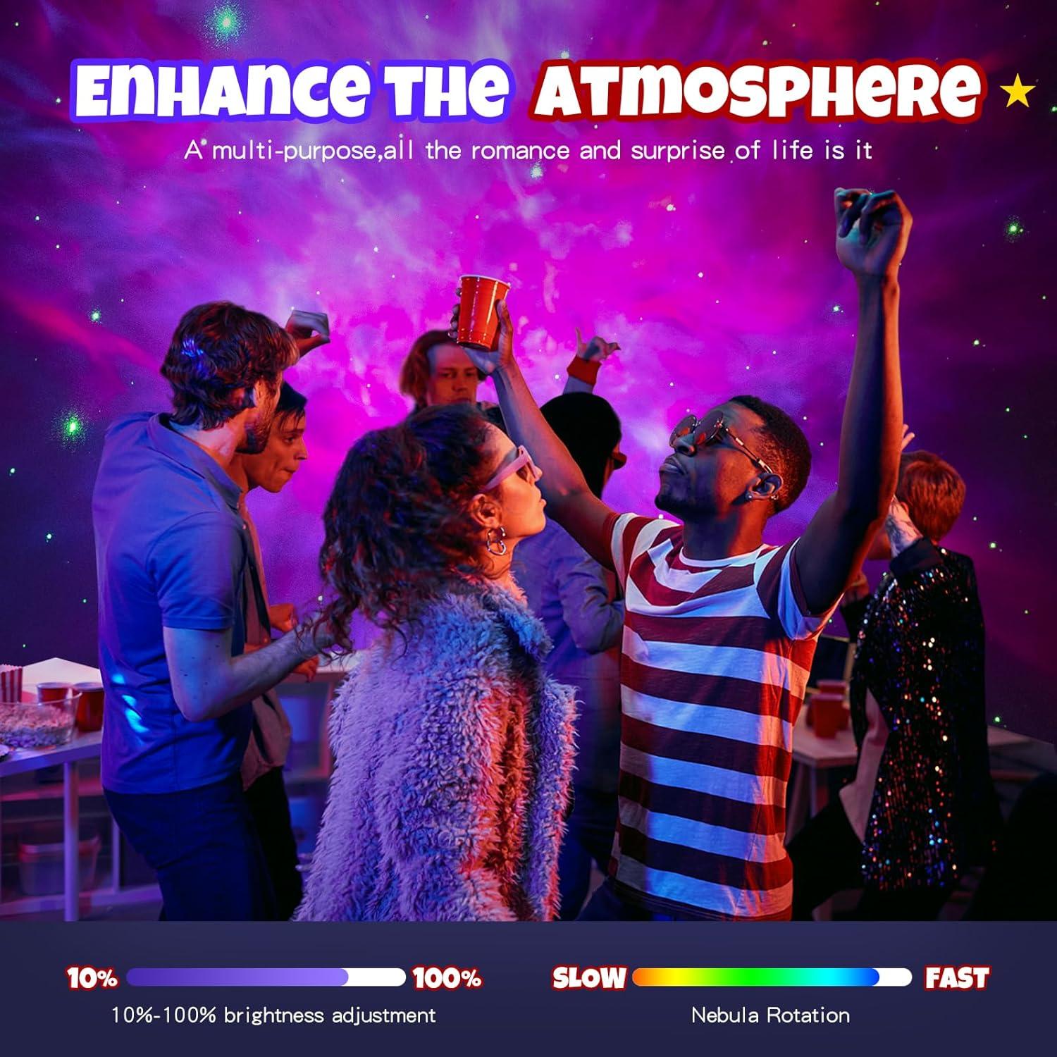 Proyector de Estrellas JUIARA - Luz Nocturna Multicolor 11.5cm