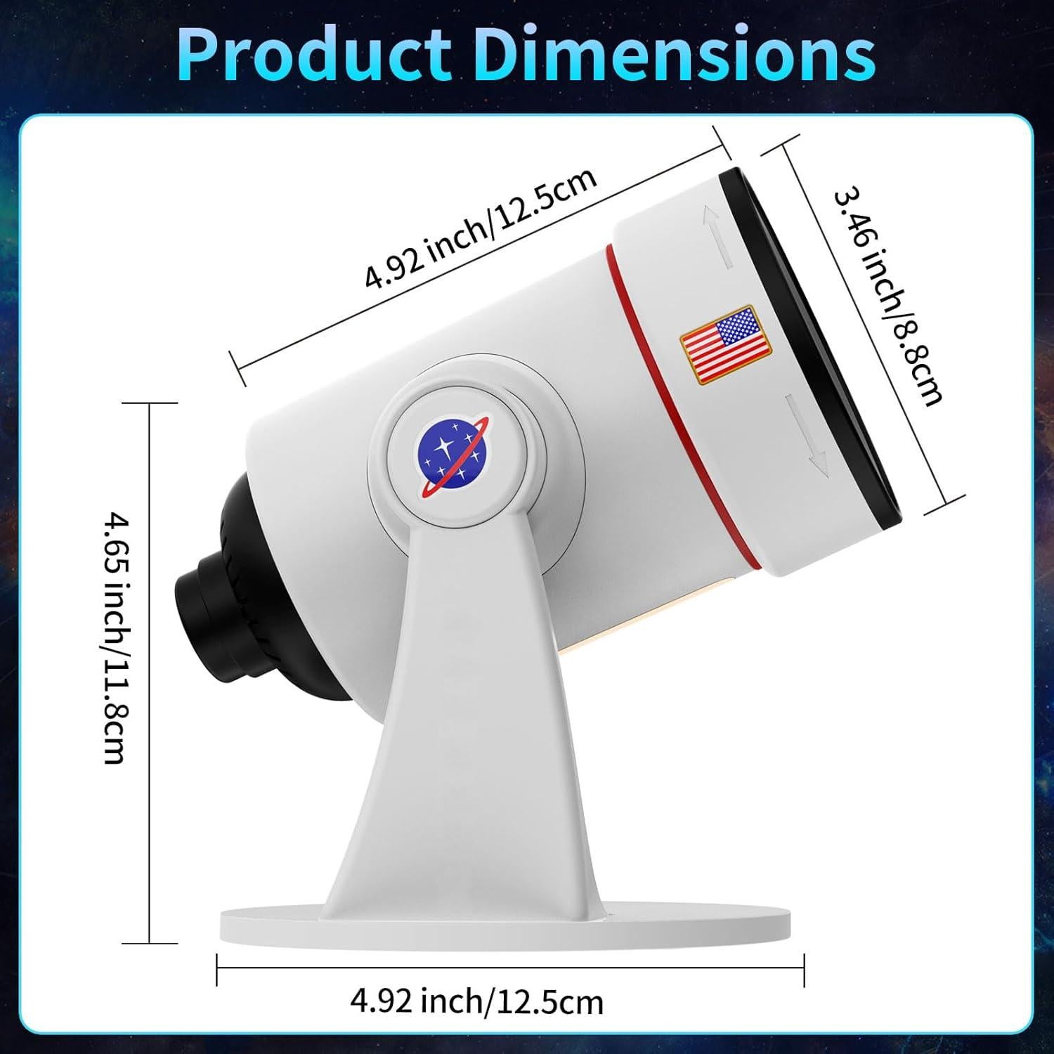Proyector Planetario VanSmaGo DWB-01 Luz Nocturna 7 Colores