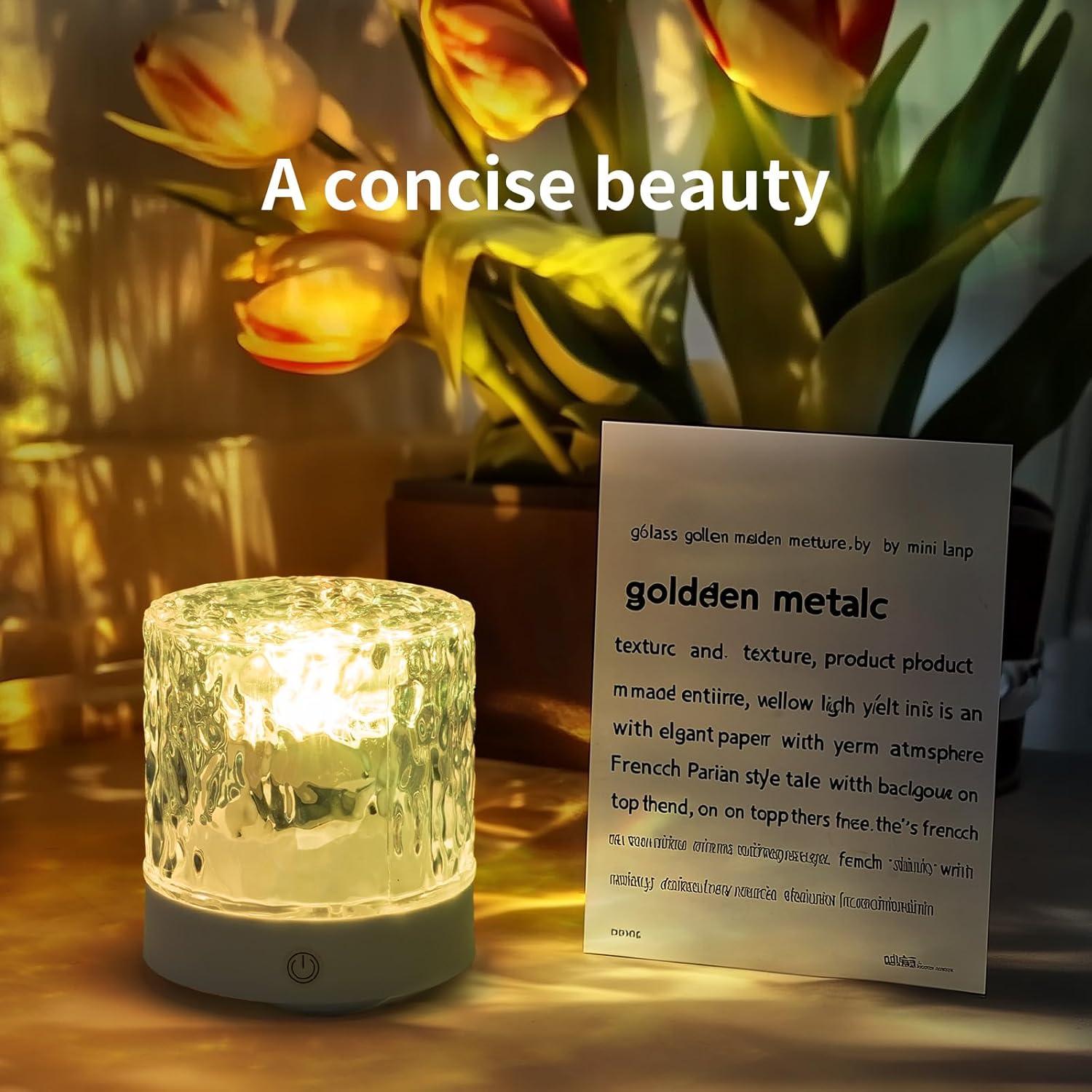 Luz Nocturna LED XC-Kluyr, Proyección de Llama, 7.62cm