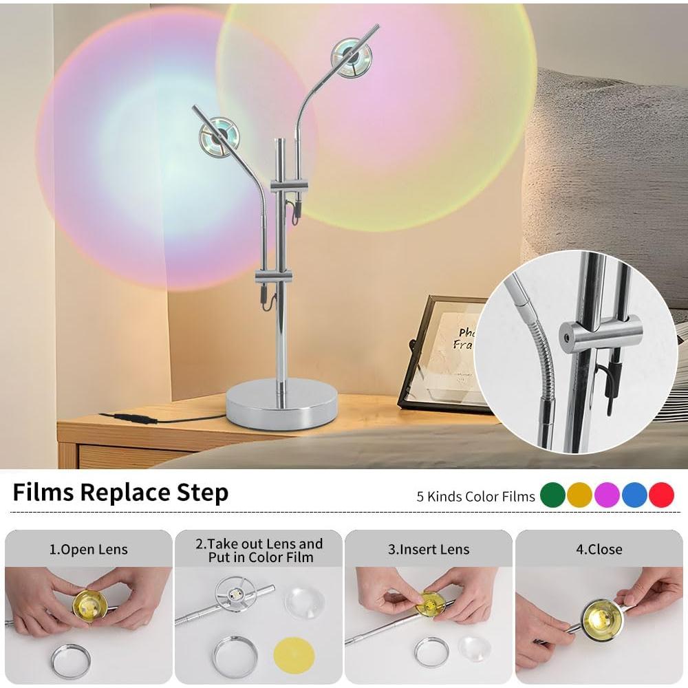 Lámpara de Proyección de Atardecer Kariosid TB-TY02S, 6W