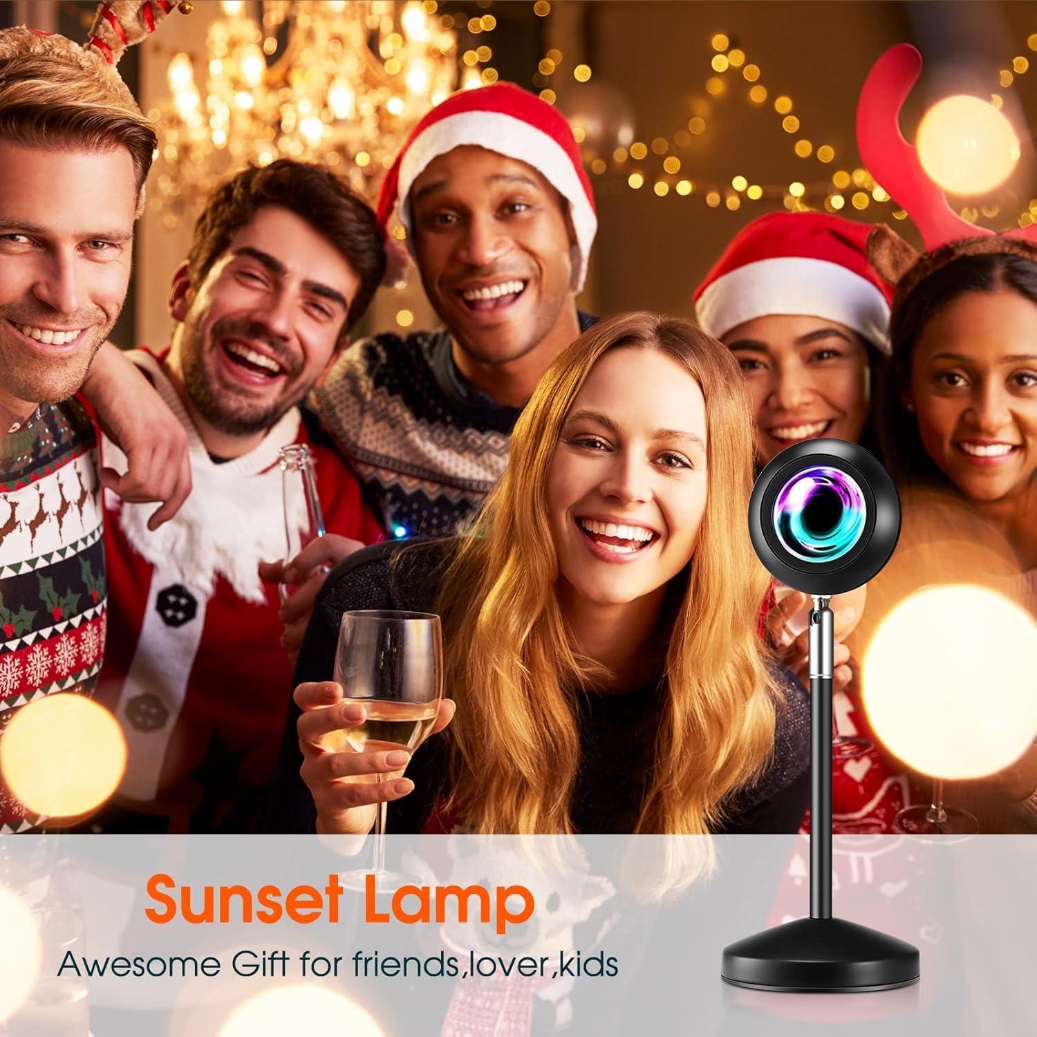 Proyector de Luz de Atardecer AMIAEDU 16 Colores Control Remoto