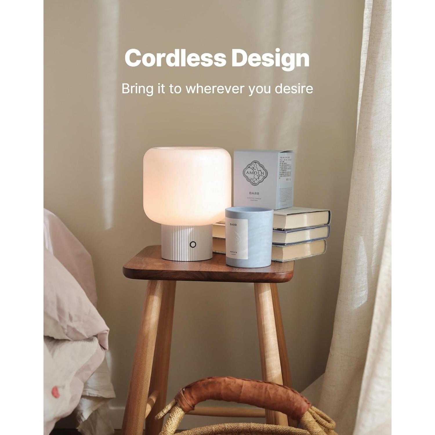 Lámpara de Hongo Magcharm Blanca Recargable 5W LED Regulable