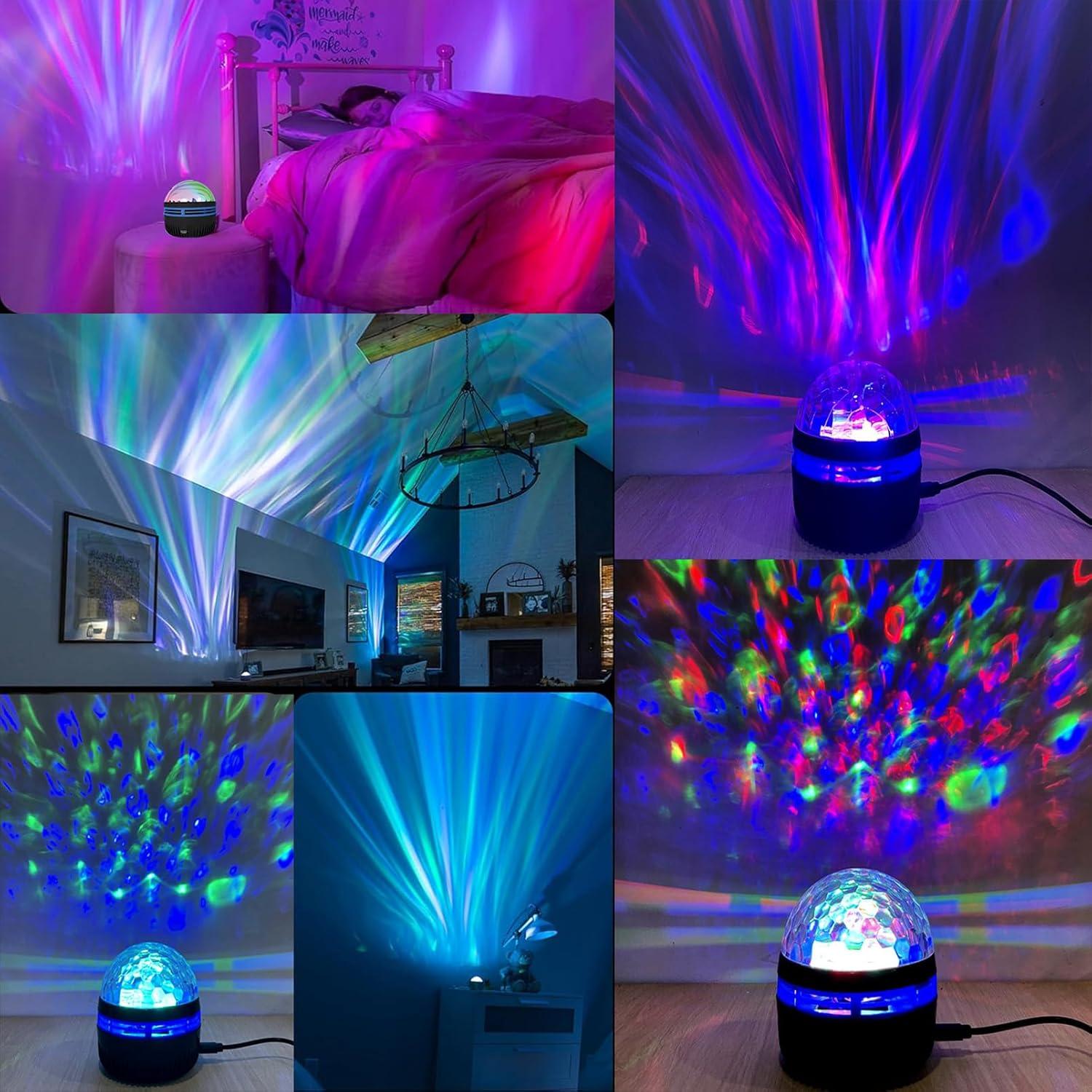 Proyector de Olas y Estrellas Rehenbsem con Control Remoto