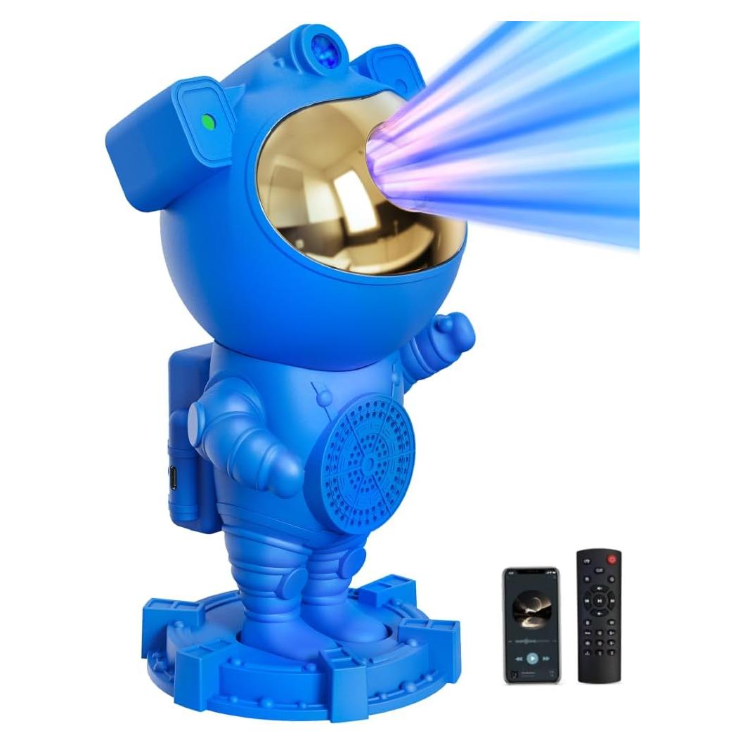 Proyector de Estrellas Galaxia Astronauta THINIDA LED 24cm