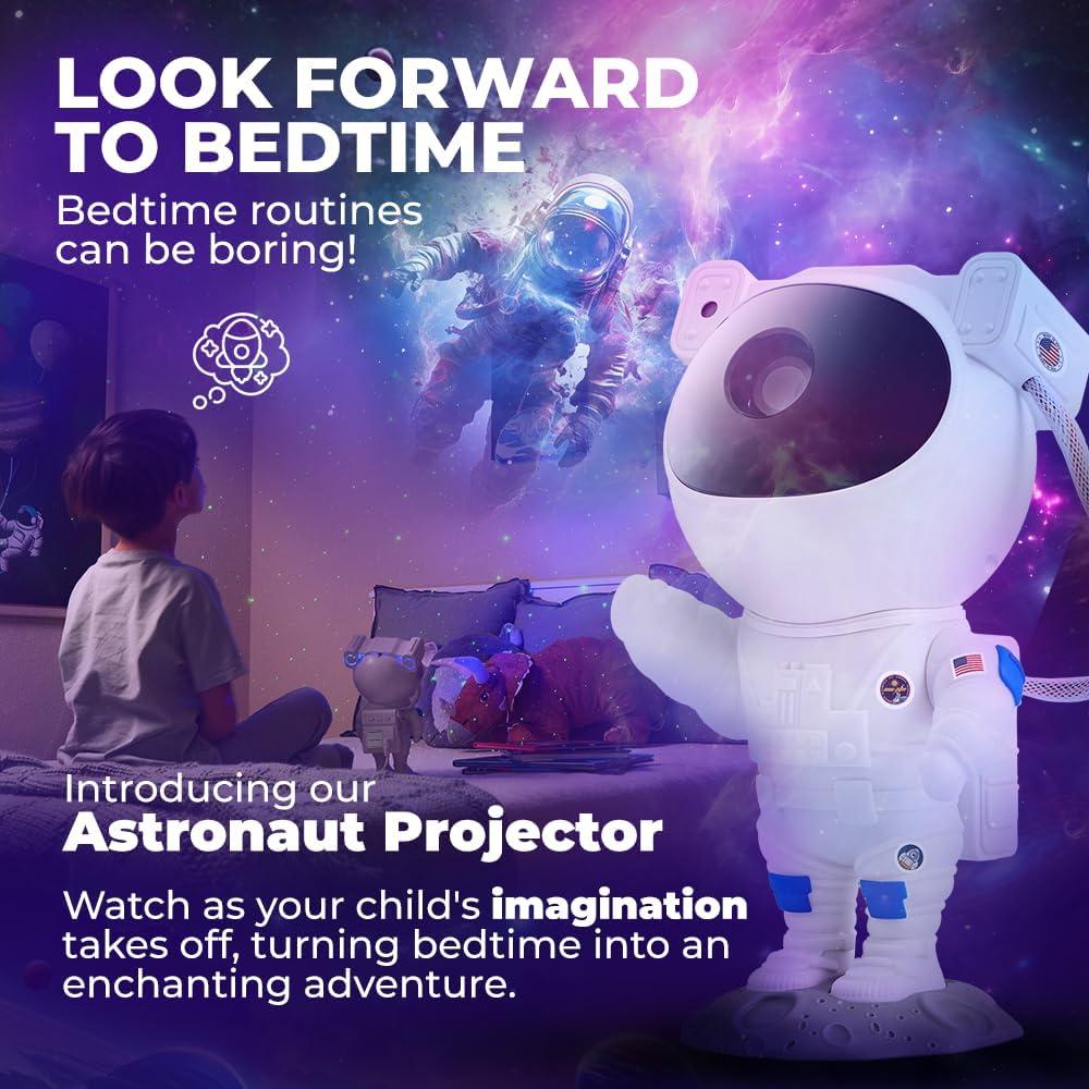 Proyector Astronauta Mind-Glowing con Control Remoto y Temporizador