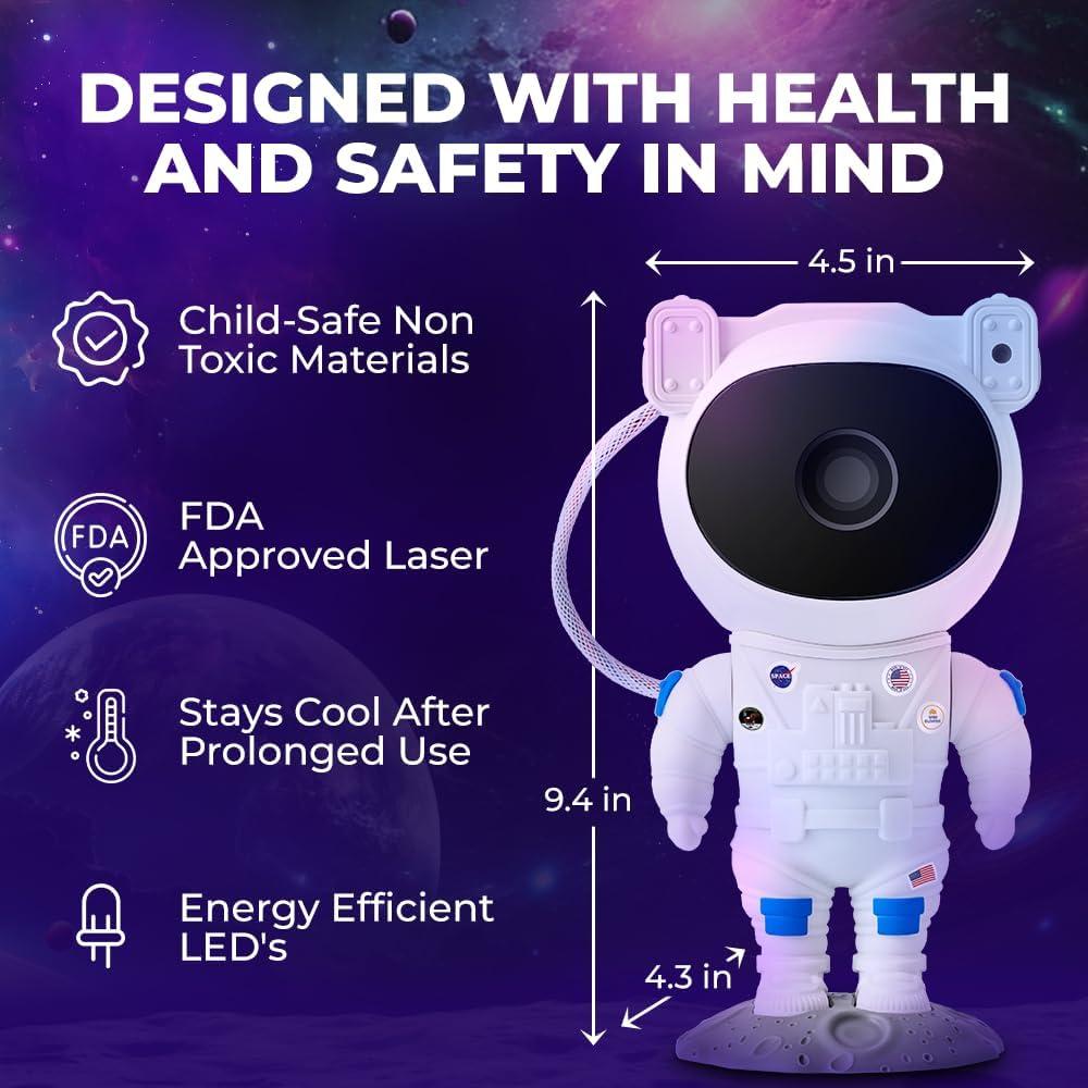 Proyector Astronauta Mind-Glowing con Control Remoto y Temporizador