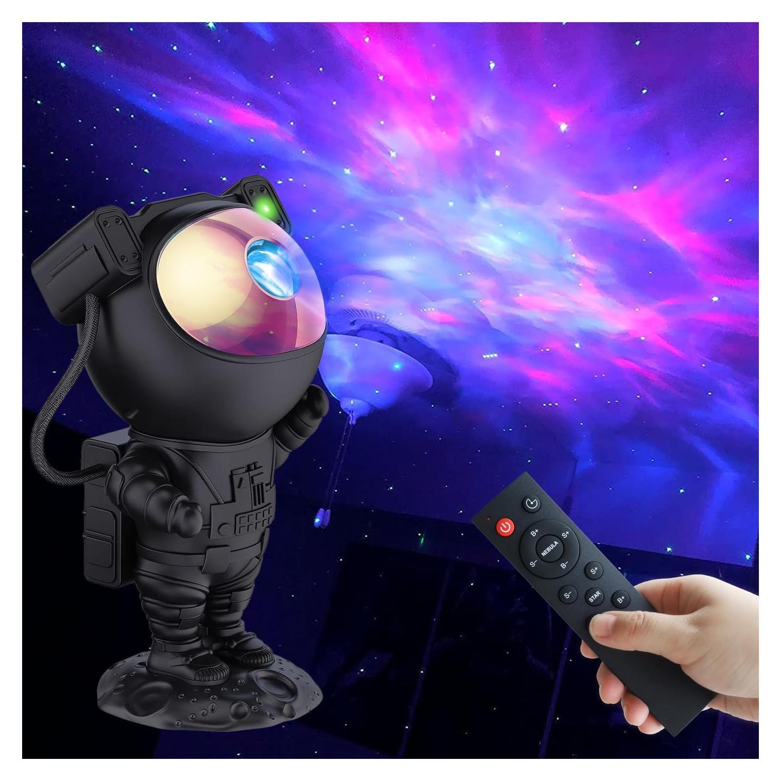 Proyector de Estrellas Astronauta Lonvis 360° Luz LED Noche