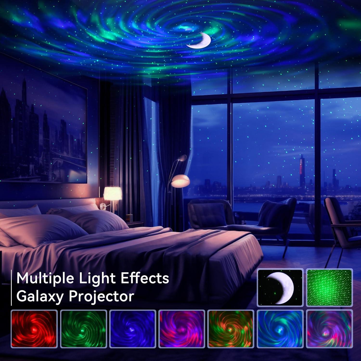 Proyector de Estrellas MRSCOZ con Altavoz Bluetooth y Ruido Blanco