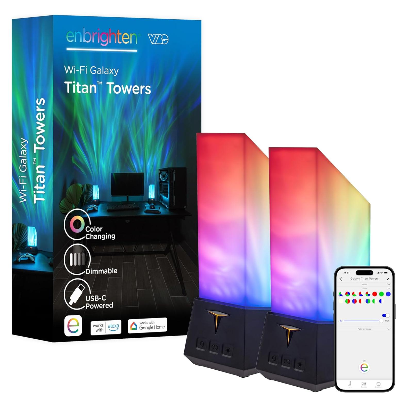 Proyector Galáctico Enbrighten VIBE Titan 84121 LED RGBW 25.4cm