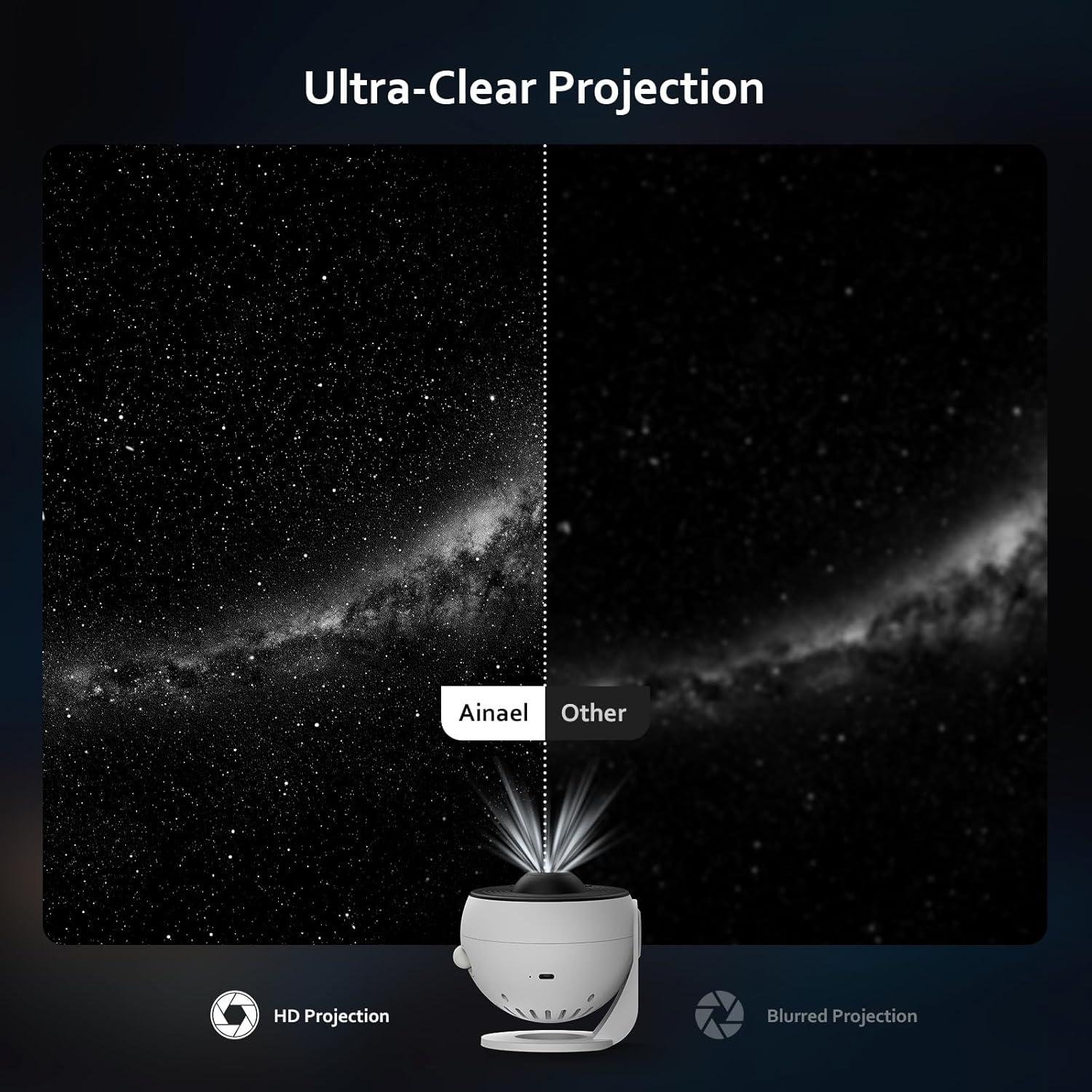 Proyector de Estrellas Galaxy Pro 4K con 3 Diapositivas HD