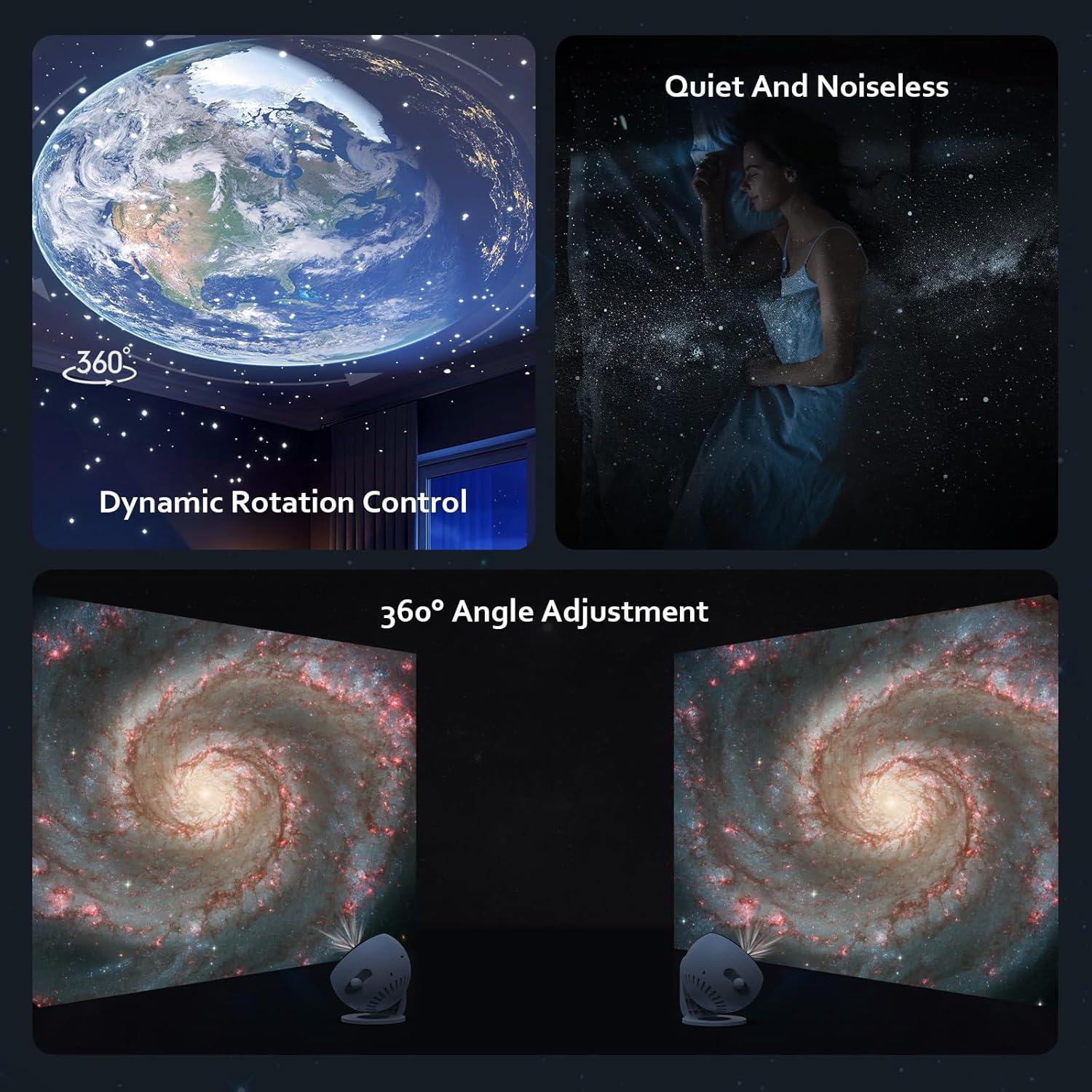 Proyector de Estrellas Galaxy Pro 4K con 3 Diapositivas HD