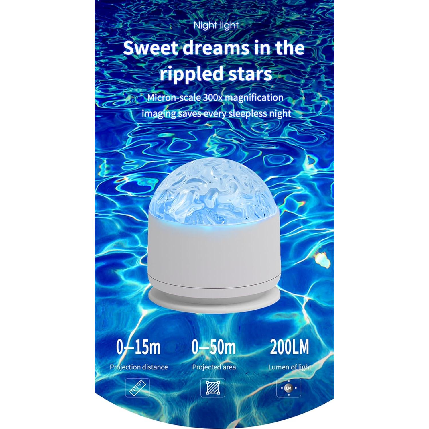 Proyector de Luz Galáctica 2 en 1 Yinhamnl - Aurora y Olas