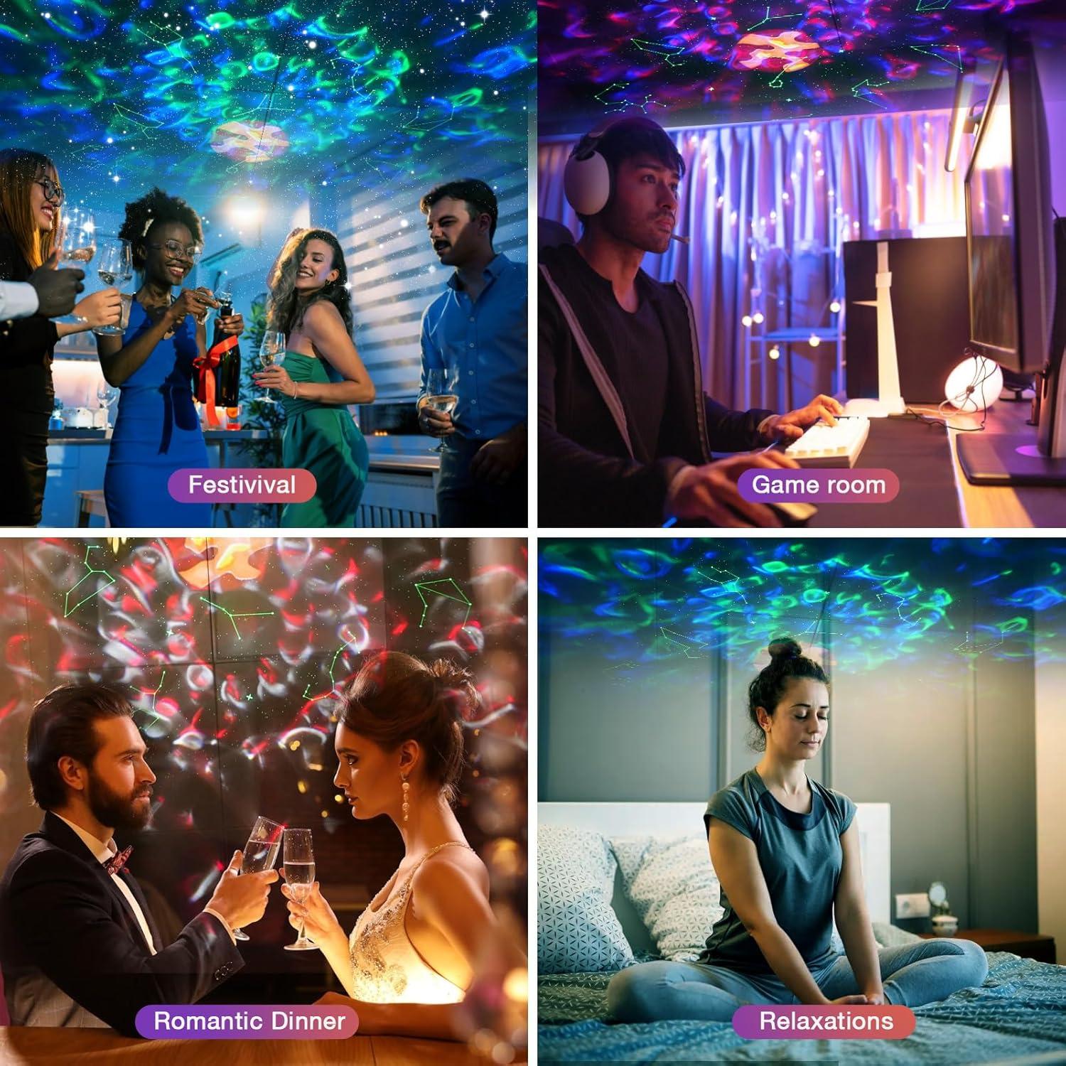 Proyector Galáctico Riokko TH0003W con Altavoz Bluetooth 5.2