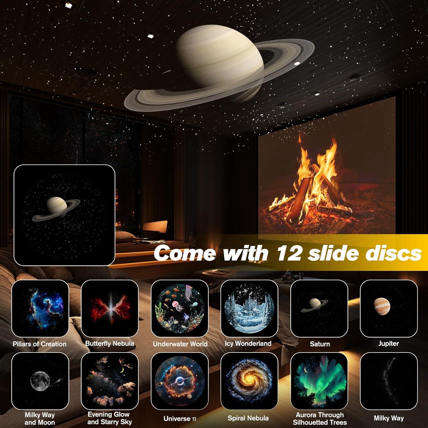 Proyector de Estrellas Galaxy BOXVOUS 12 en 1 para Dormitorio