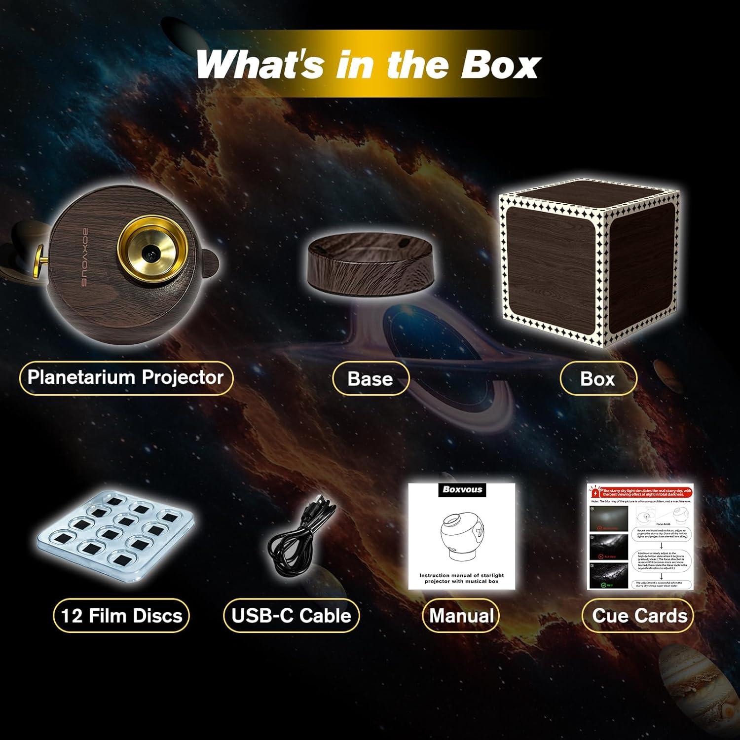 Proyector de Estrellas Galaxy BOXVOUS 12 en 1 para Dormitorio