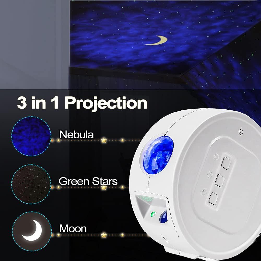 Proyector de Estrellas Miraise LED con Nebulosa y Olas