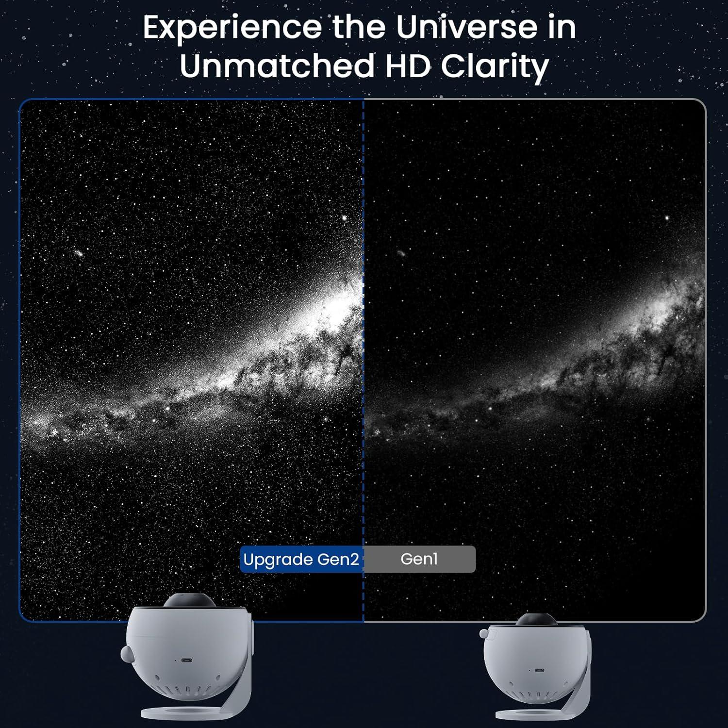 Proyector de Estrellas YUNRAY Galaxy Pro HD con Luz Nocturna